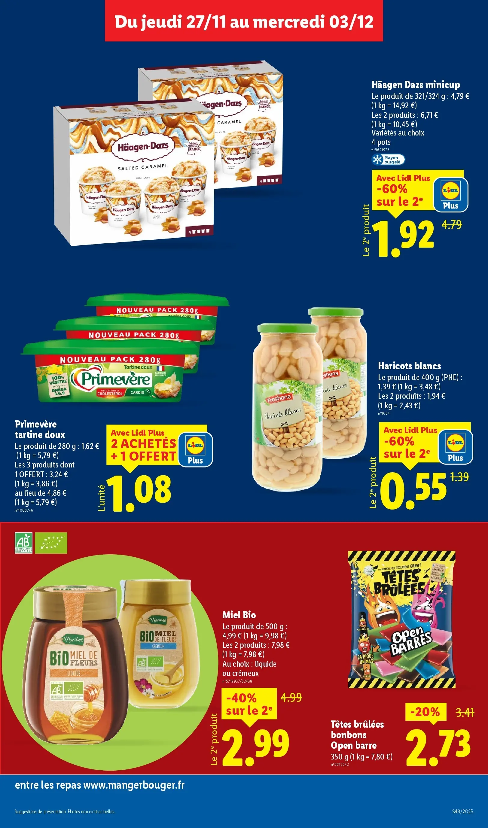 Catalogue LIDL du 26/11/2025 | Promo prospectus en ligne | Page: 13 | Produits: Miel, Bonbons