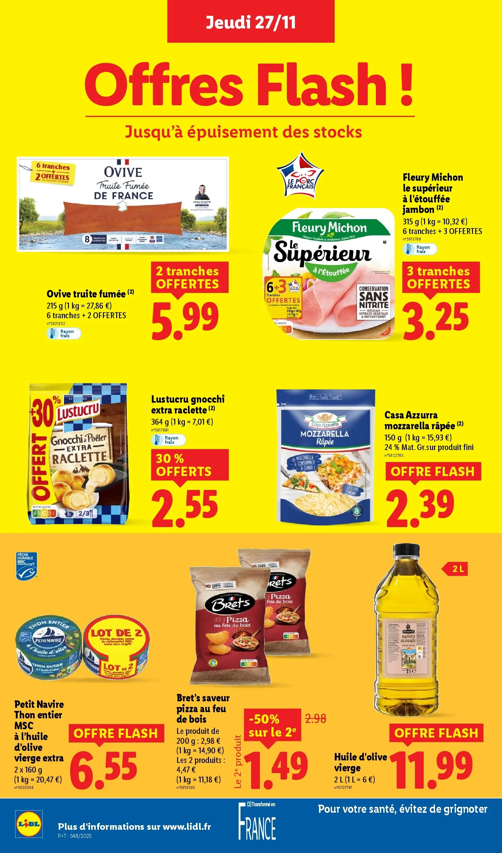 Catalogue LIDL du 26/11/2025 | Promo prospectus en ligne | Page: 16 | Produits: Huile d'olive vierge, Olive, Huile D'olive, Chips