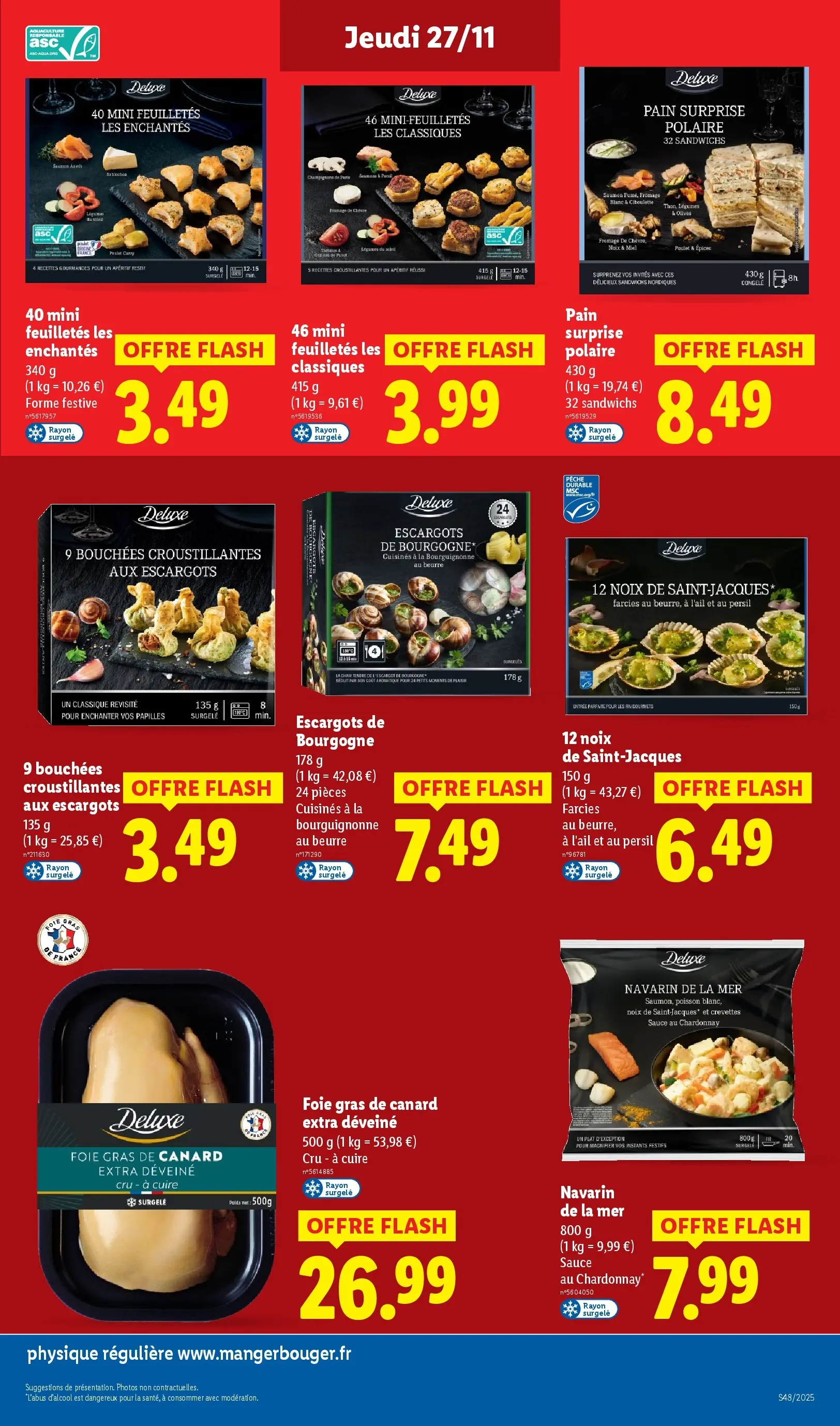 Catalogue LIDL du 26/11/2025 | Promo prospectus en ligne | Page: 25 | Produits: Olives, Pêche, Persil, Crevettes