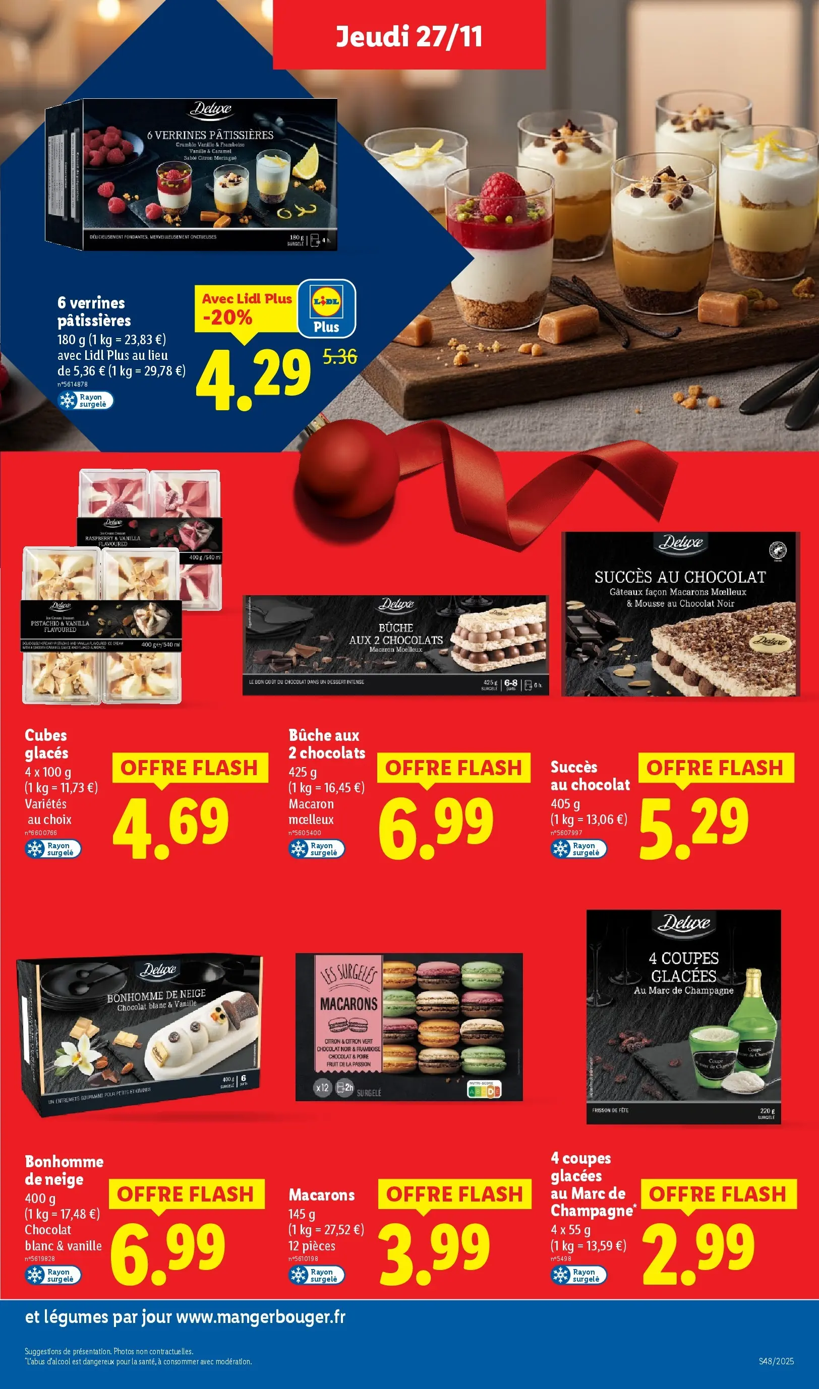 Catalogue LIDL du 26/11/2025 | Promo prospectus en ligne | Page: 27 | Produits: Glaces, Mousse, Macarons, Verrines