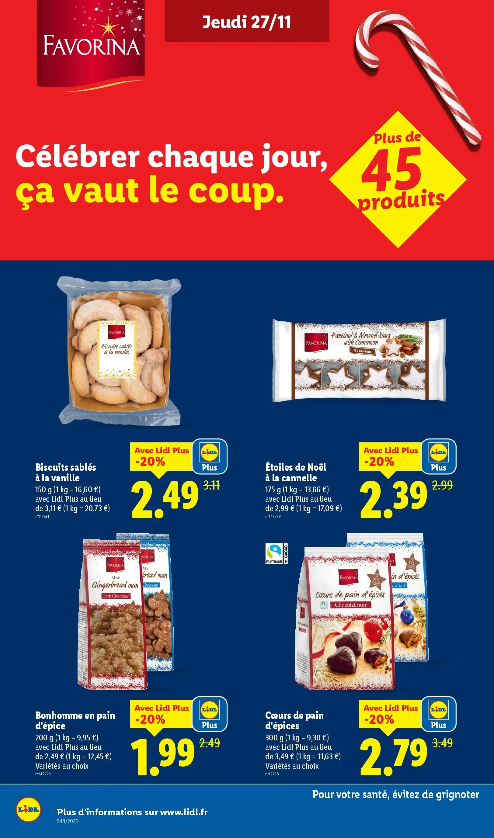 Catalogue LIDL du 26/11/2025 | Promo prospectus en ligne | Page: 34 | Produits: Cookies, Lait, Pain, Biscuits