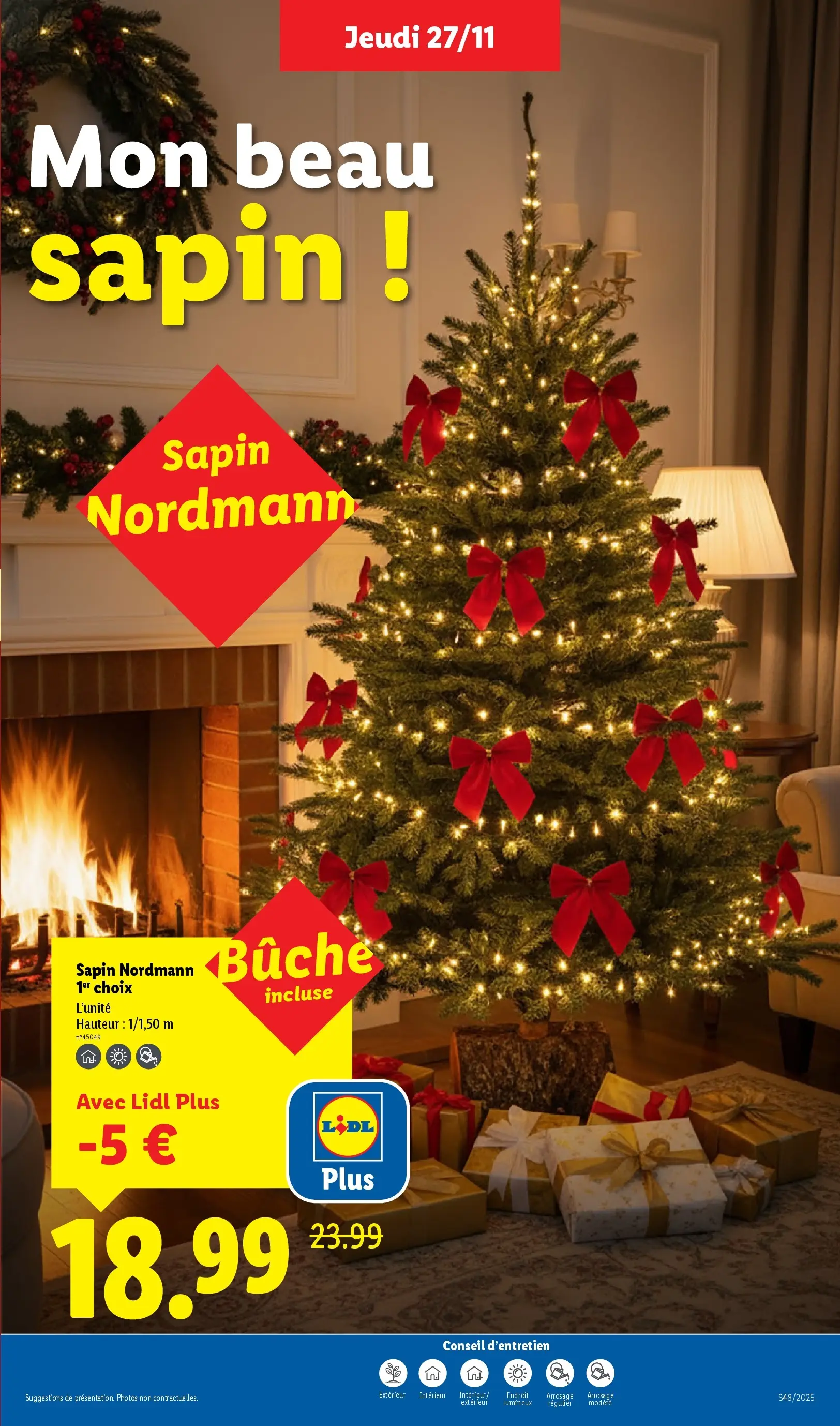 Catalogue LIDL du 26/11/2025 | Promo prospectus en ligne | Page: 40 | Produits: Sapin nordmann