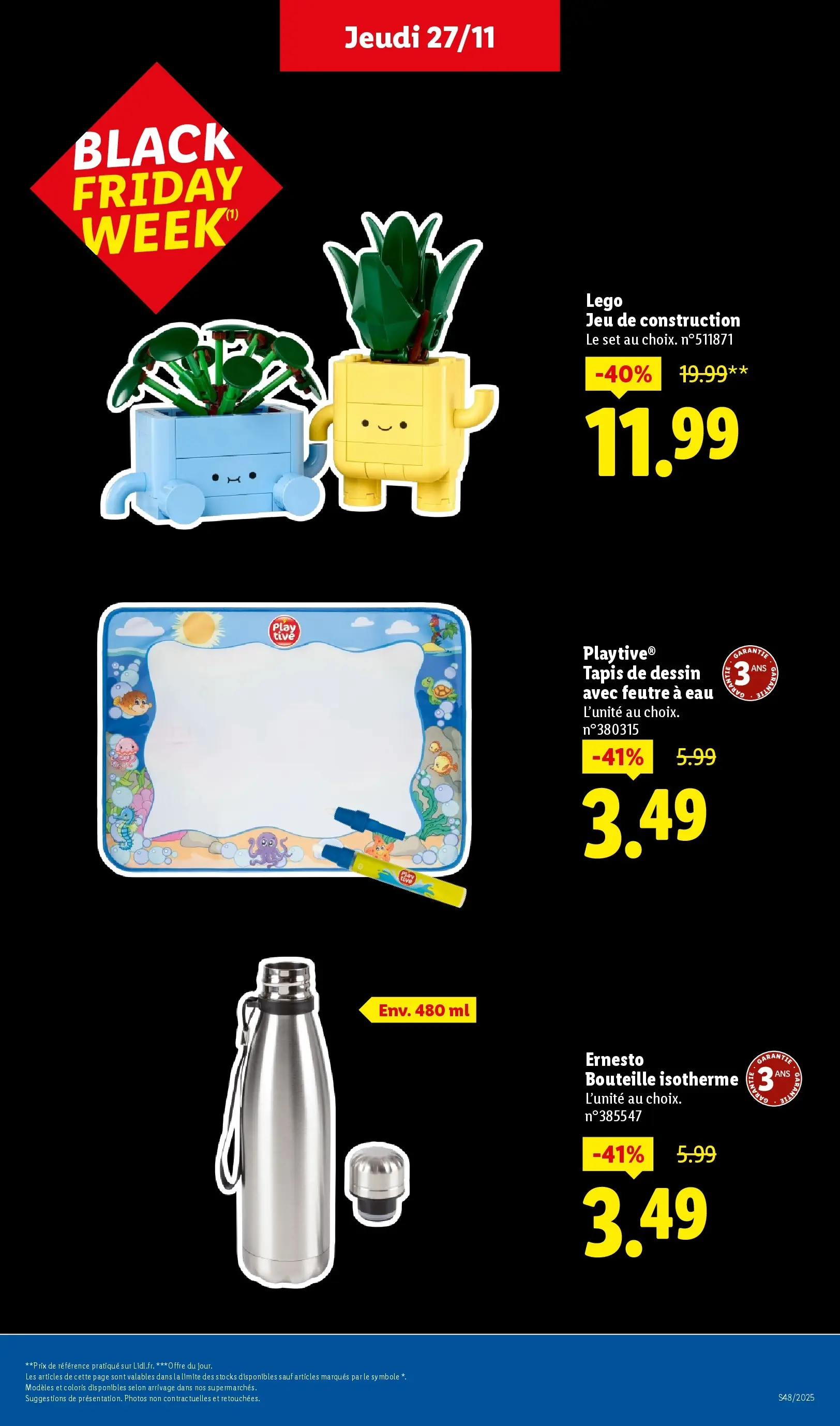 Catalogue LIDL du 26/11/2025 | Promo prospectus en ligne | Page: 49 | Produits: Légo, Tapis