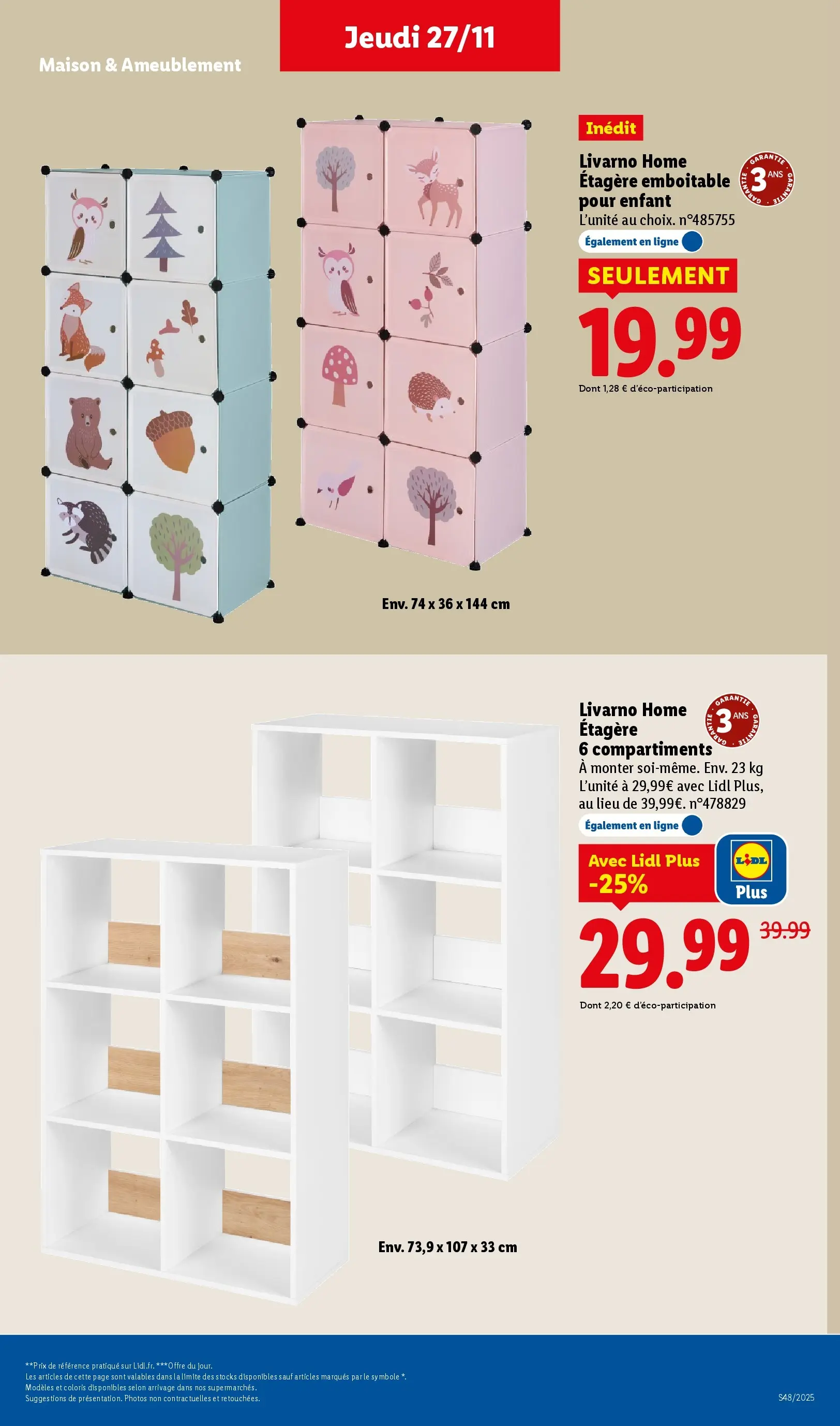 Catalogue LIDL du 26/11/2025 | Promo prospectus en ligne | Page: 53 | Produits: Étagère
