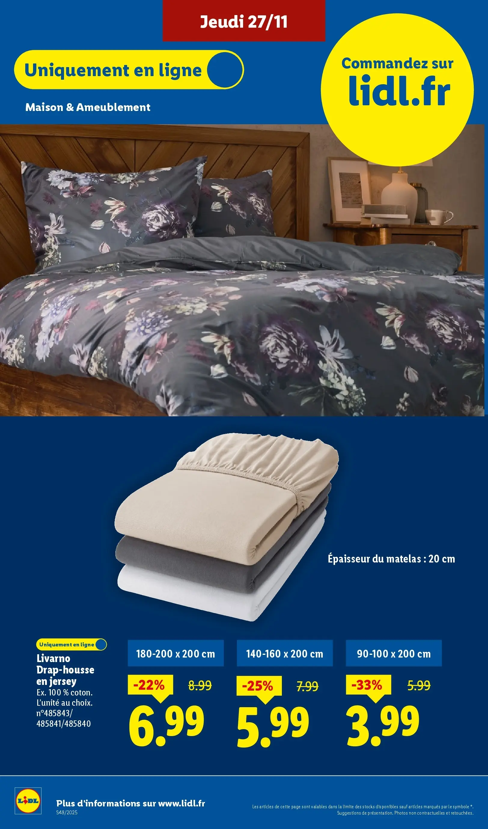 Catalogue LIDL du 26/11/2025 | Promo prospectus en ligne | Page: 64 | Produits: Matelas