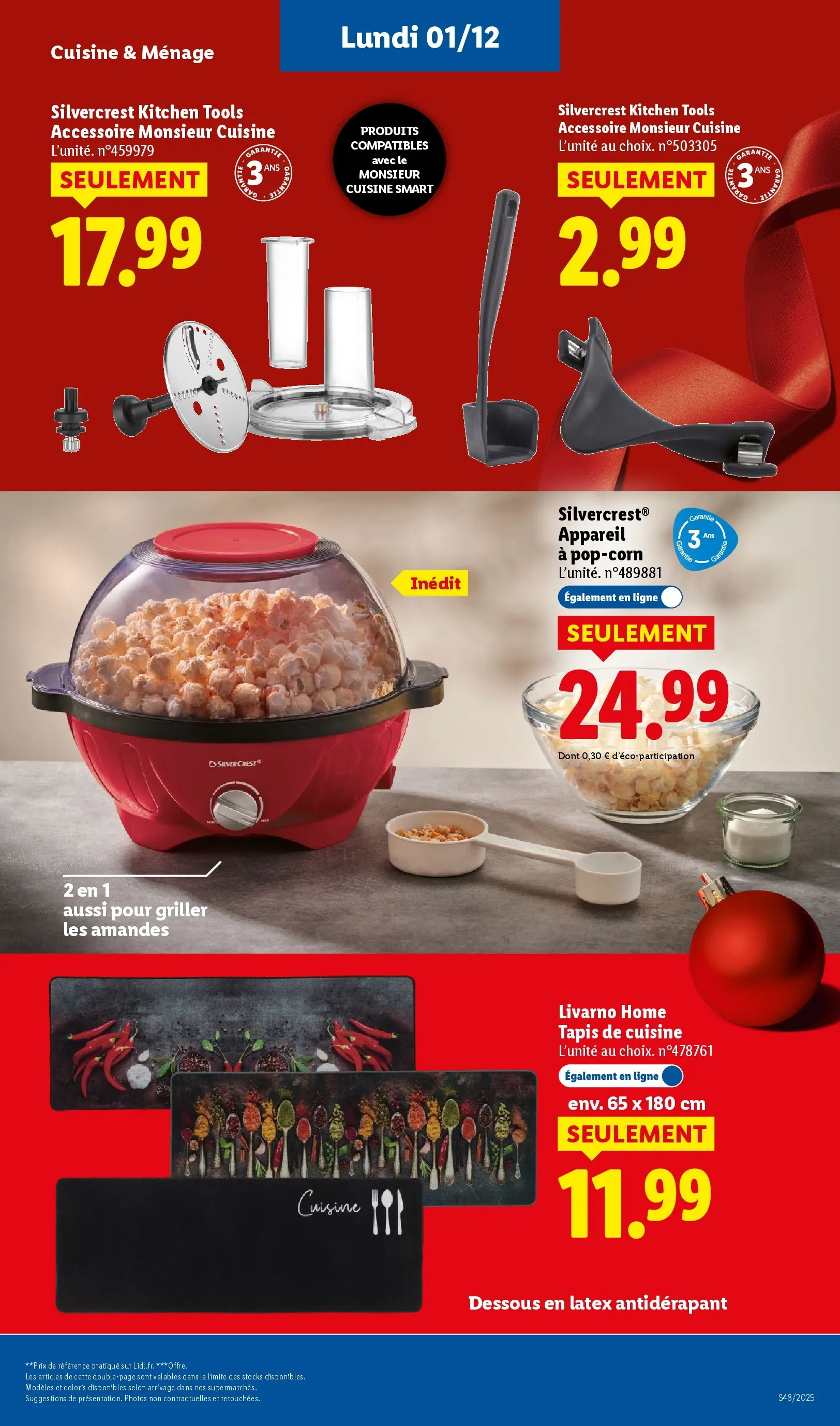 Catalogue LIDL du 26/11/2025 | Promo prospectus en ligne | Page: 69 | Produits: Popcorn, Tapis, Amandes