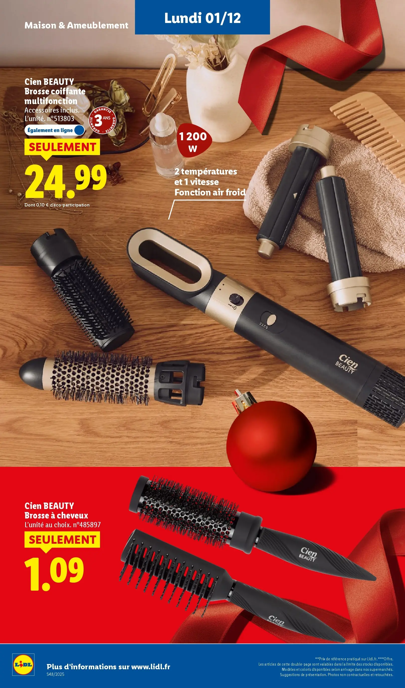 Catalogue LIDL du 26/11/2025 | Promo prospectus en ligne | Page: 76 | Produits: Brosse à cheveux, Brosse