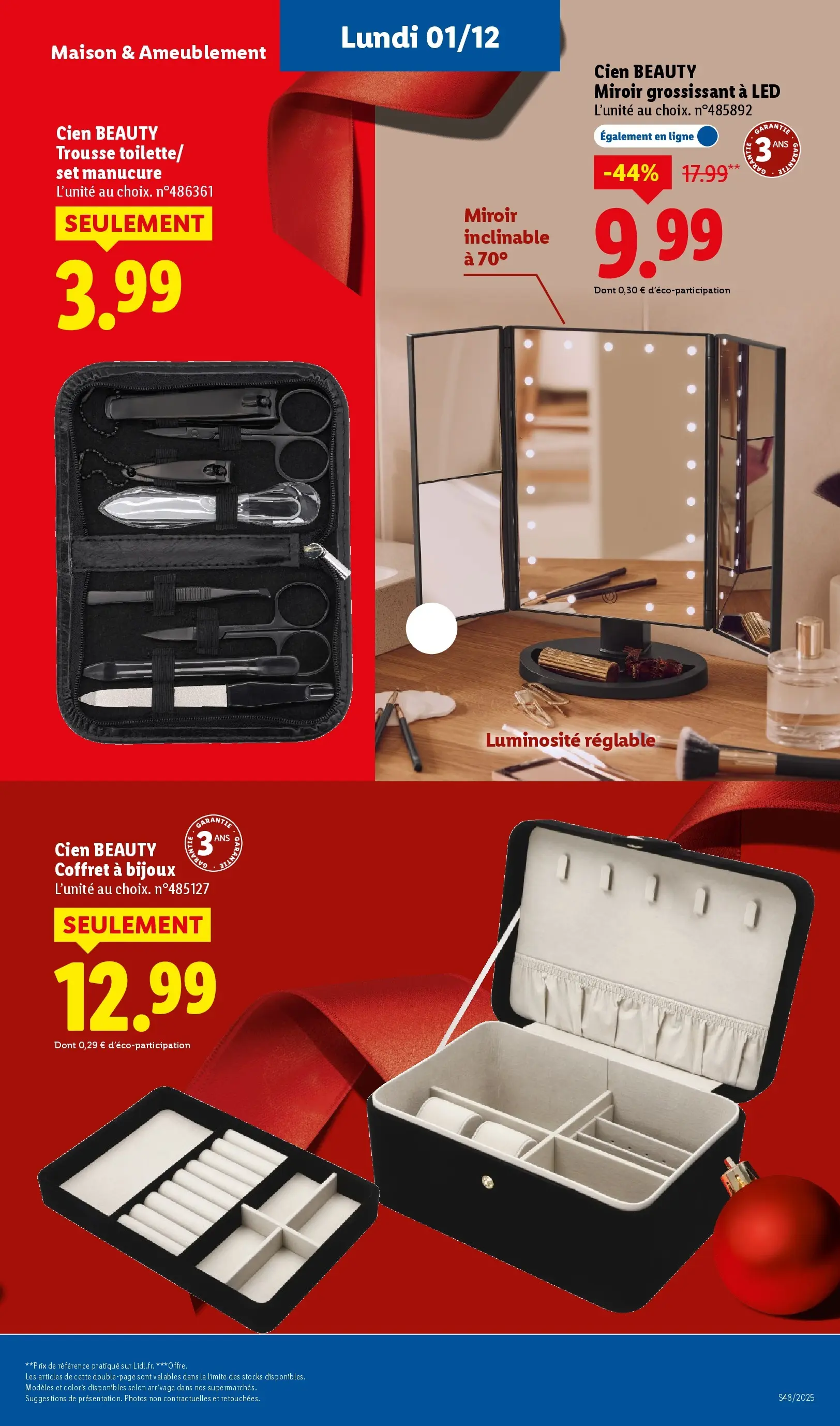 Catalogue LIDL du 26/11/2025 | Promo prospectus en ligne | Page: 79 | Produits: Miroir, Bijoux