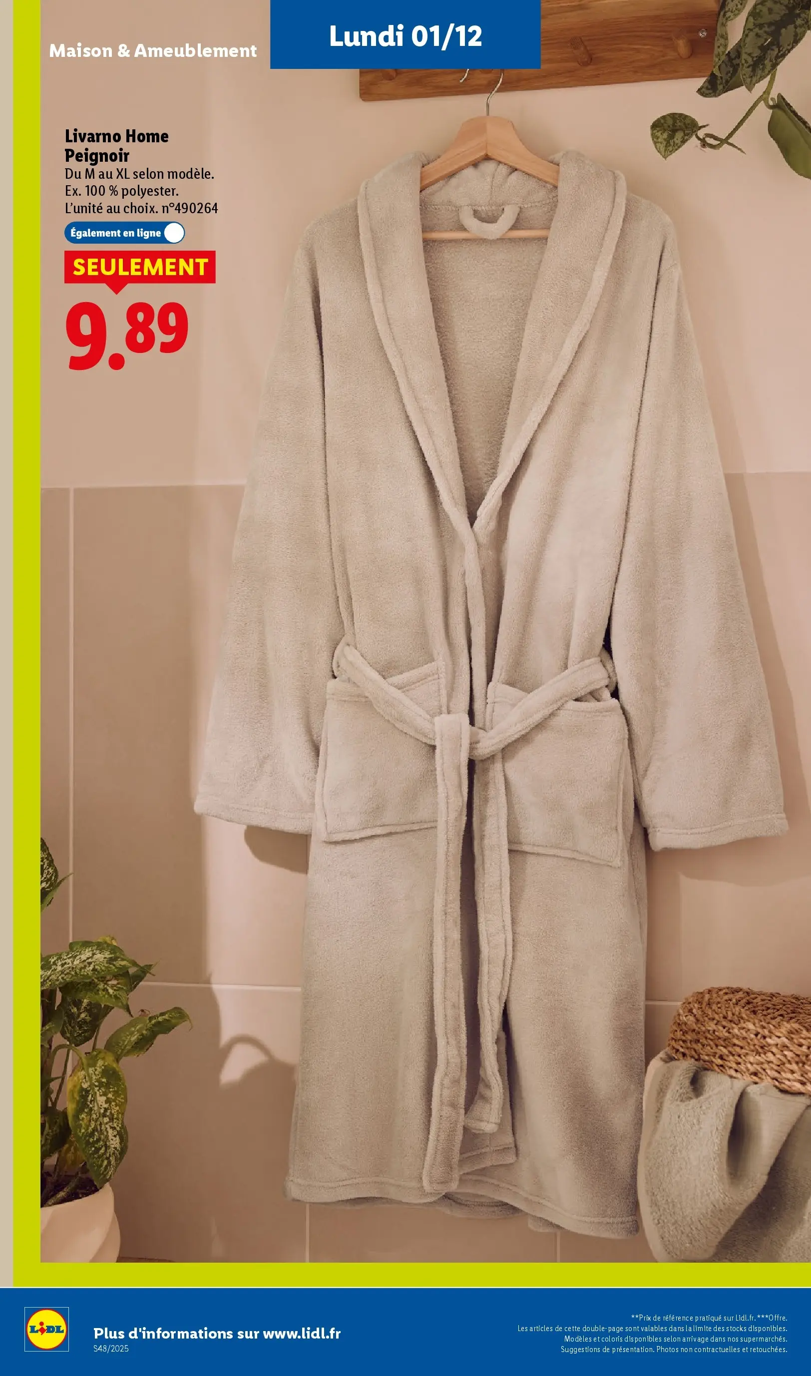 Catalogue LIDL du 26/11/2025 | Promo prospectus en ligne | Page: 80 | Produits: Peignoir