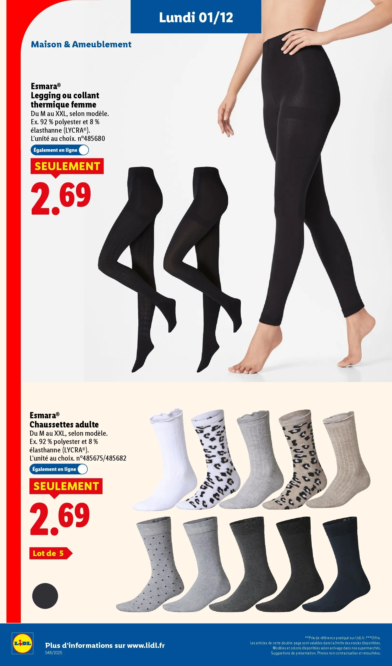 Catalogue LIDL du 26/11/2025 | Promo prospectus en ligne | Page: 84 | Produits: Leggings