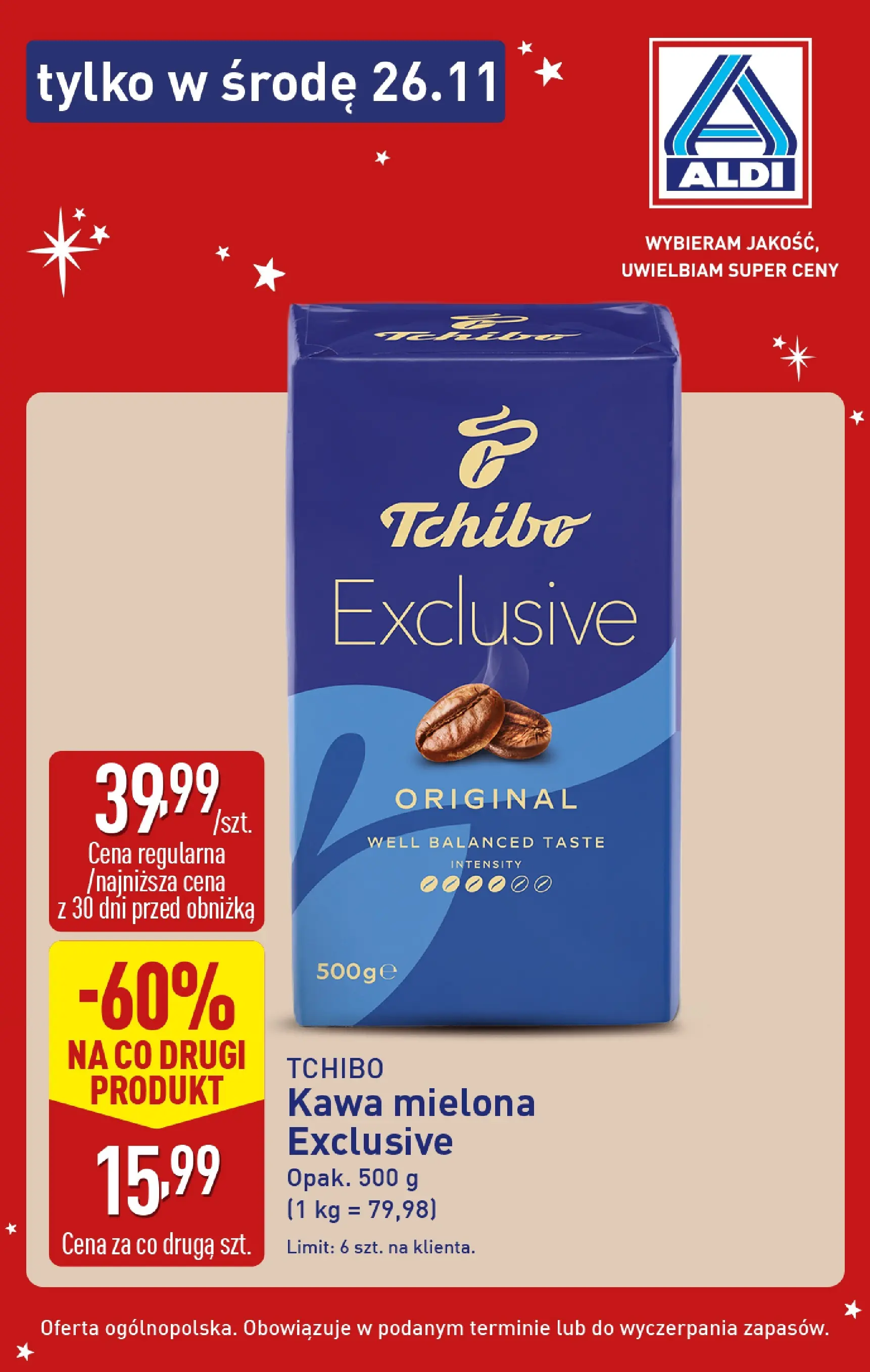 Aldi Gazetka - Tylko w środę od 26.11.2025 - Ulotka PDF, promocje | Strona: 2 | Produkty: Tchibo, Kawa