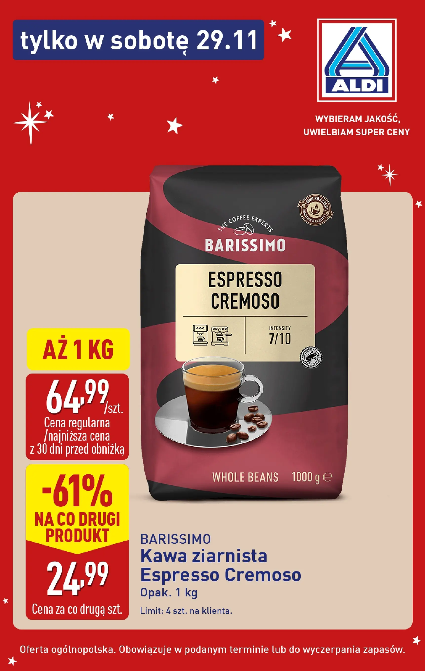 Aldi - Super oferty na sobotę 29.11 w ALDI od 28.11.2025 - Ulotka PDF, promocje | Strona: 5 | Produkty: Kawa ziarnista, Kawa
