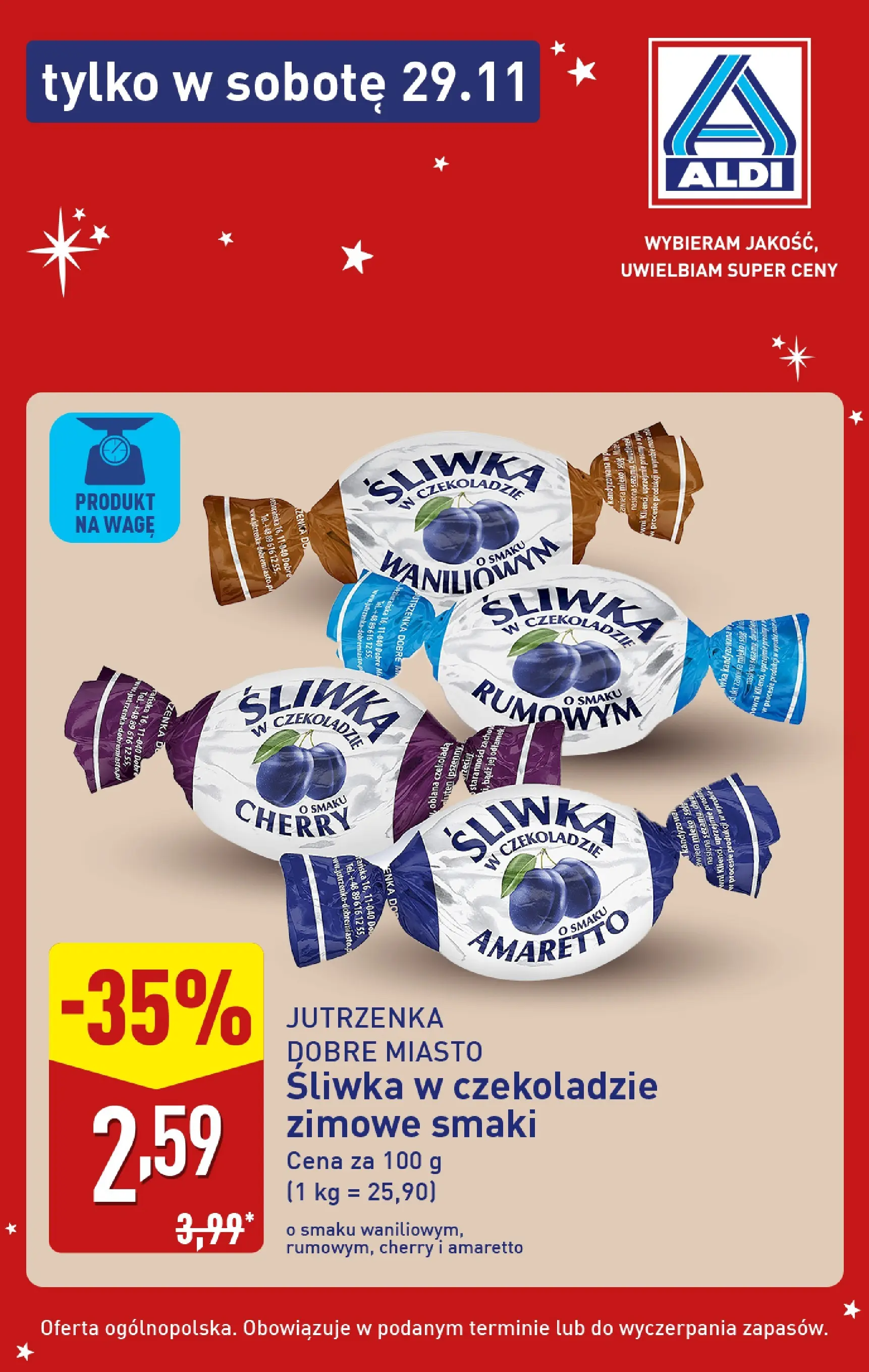 Aldi - Super oferty na sobotę 29.11 w ALDI od 28.11.2025 - Ulotka PDF, promocje | Strona: 7 | Produkty: Nasiona, Mleko, Czekolada, Amaretto