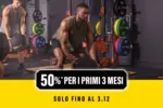 Gold's Gym 50% per i primi 3 mesi - al 03.12.2025