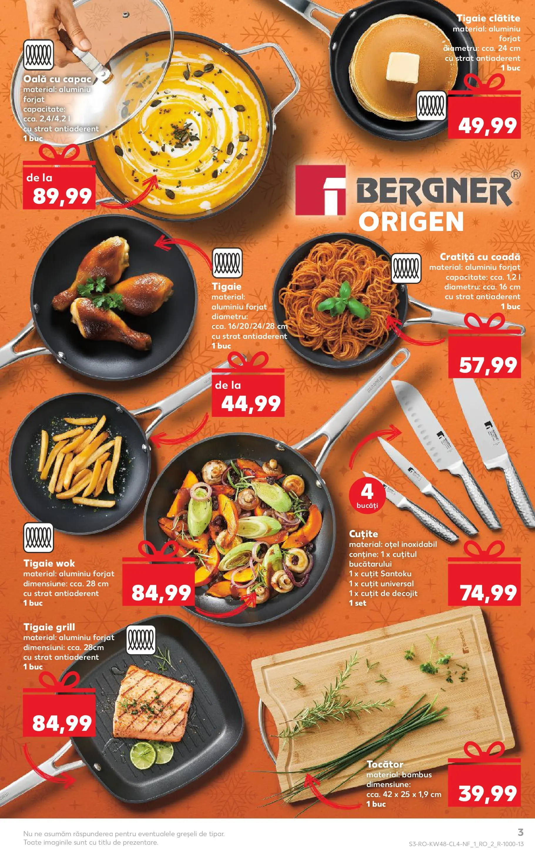 Catalog Kaufland - Zalau 25.11.2025 - Revista si Oferta | Pagină: 3 | Produse: Cratiță, Grill, Cuțit, Clătite