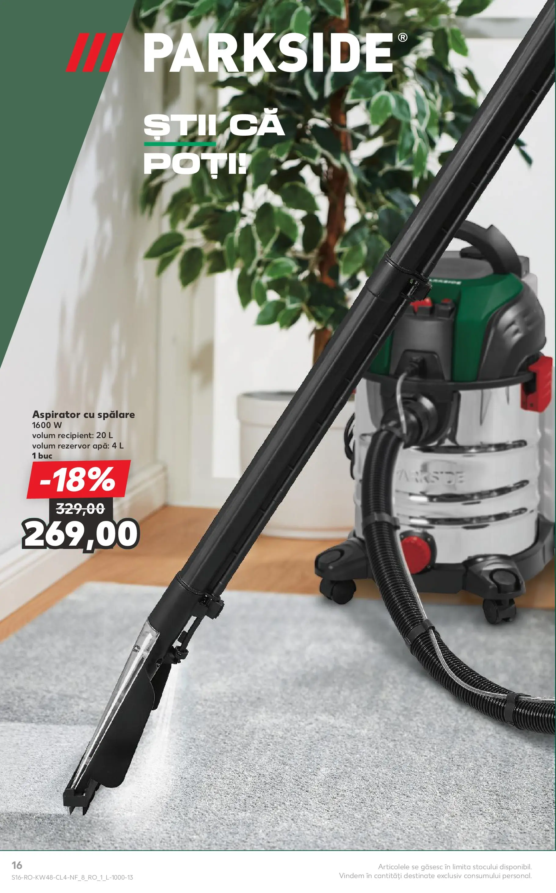 Catalog Kaufland - Zalau 25.11.2025 - Revista si Oferta | Pagină: 16 | Produse: Aspirator, Apă