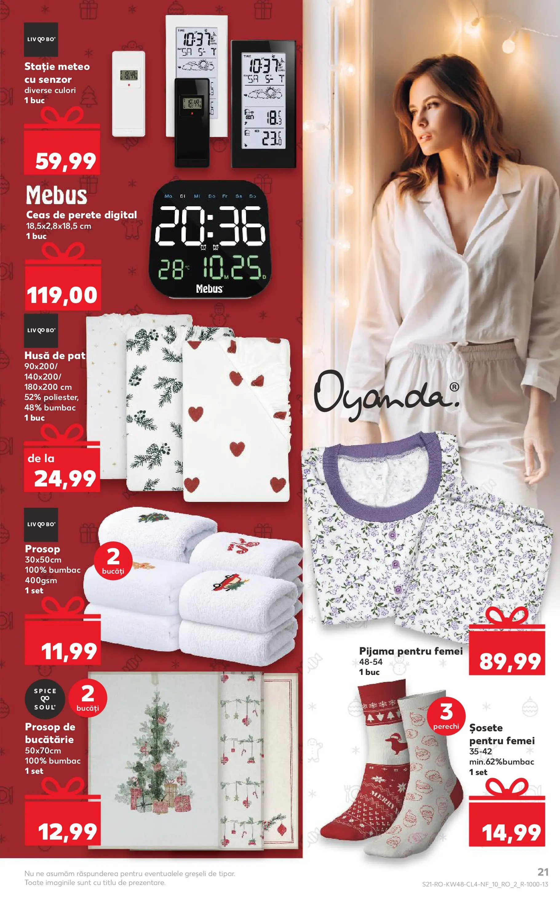 Catalog Kaufland - Zalau 25.11.2025 - Revista si Oferta | Pagină: 21 | Produse: Ceas, Pat, Bucătărie, Șosete