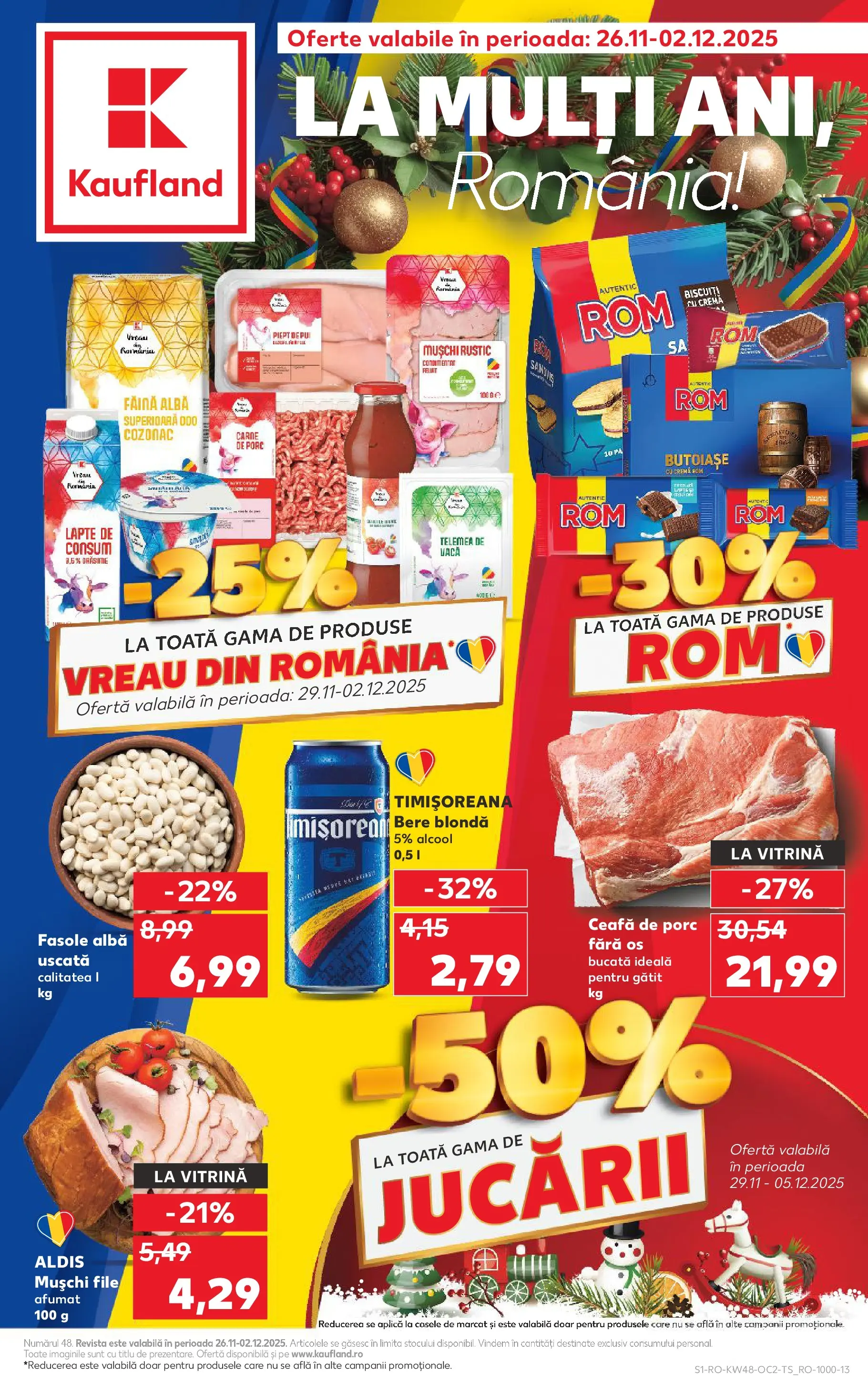Catalog Kaufland - Domnesti 25.11.2025 - Revista si Oferta | Pagină: 1 | Produse: Keçeli kalem, Cremă, Bere, Fasole albă