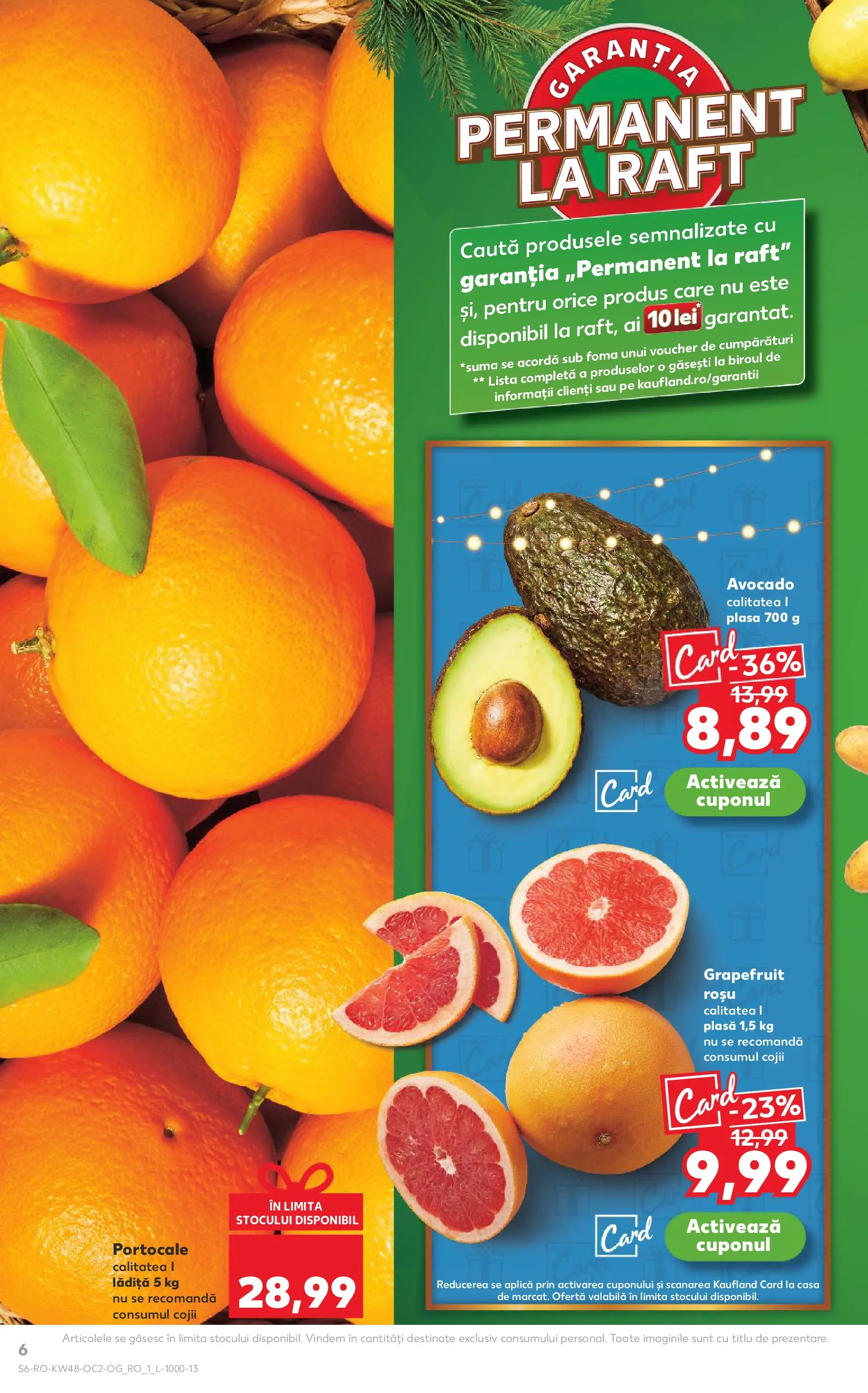 Catalog Kaufland - Domnesti 25.11.2025 - Revista si Oferta | Pagină: 6 | Produse: Raft, Portocale, Avocado