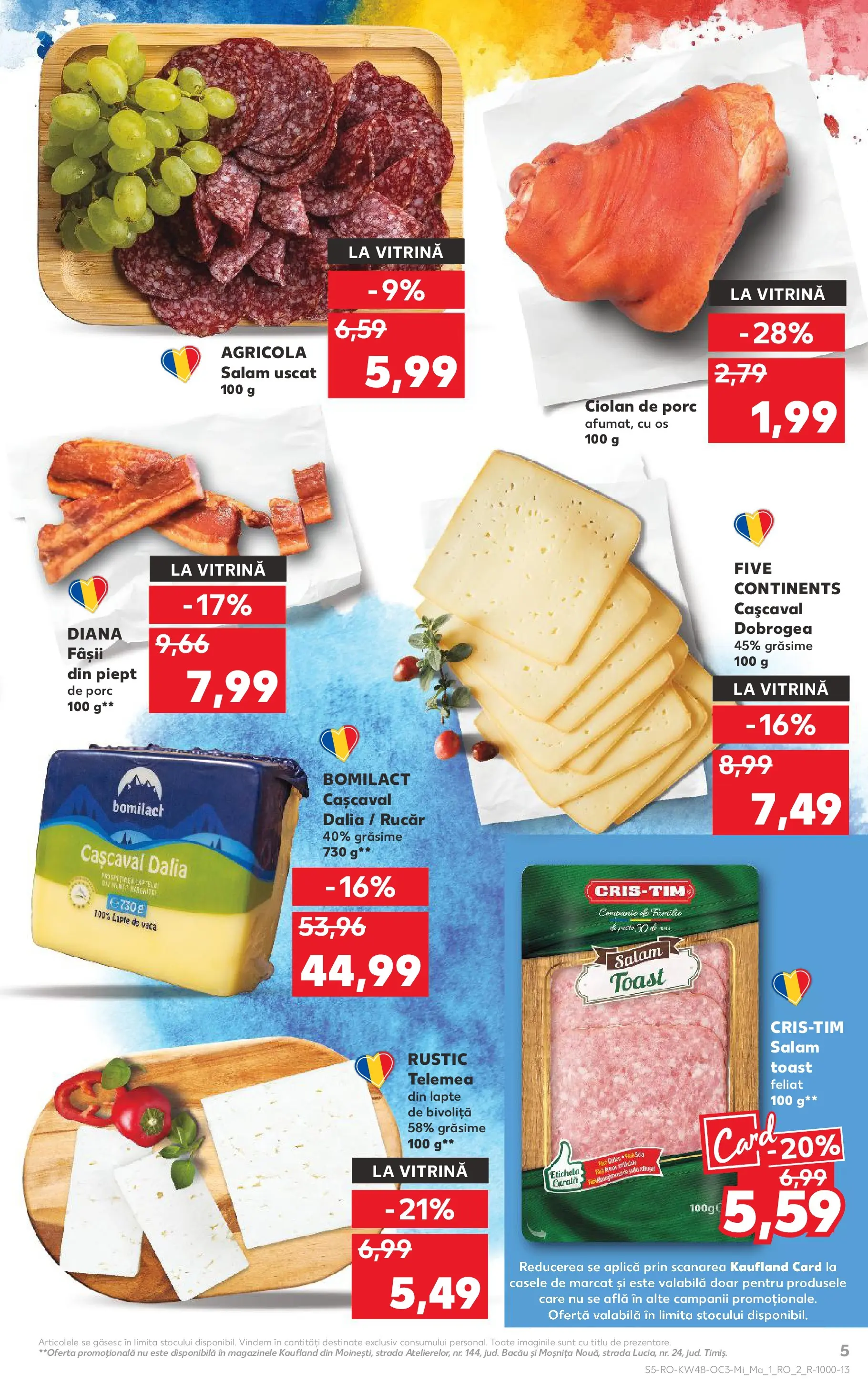 Catalog Kaufland - Galați 25.11.2025 - Revista si Oferta | Pagină: 5 | Produse: Vitrină, Cașcaval, Lapte, Salam