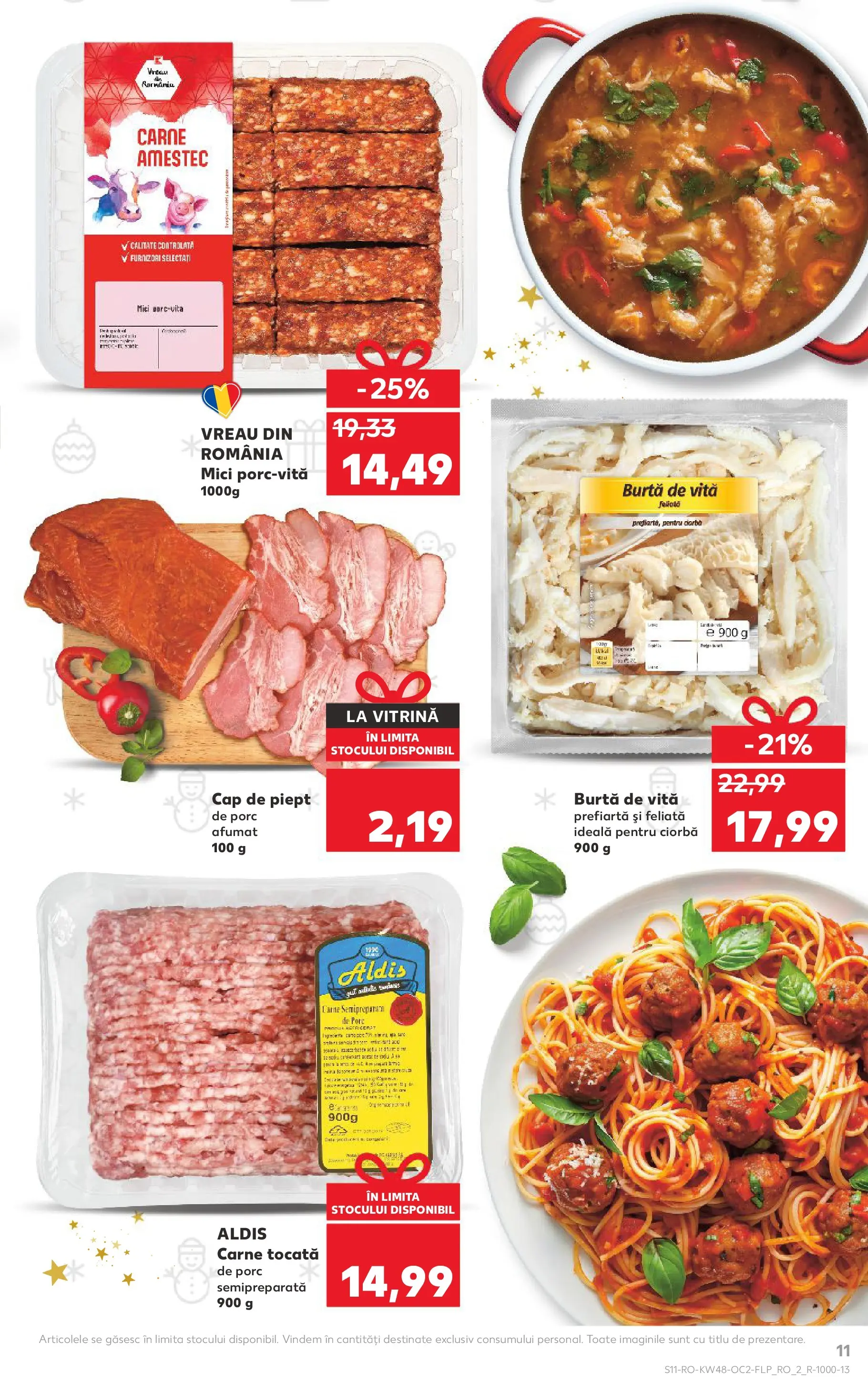 Catalog Kaufland - Domnesti 25.11.2025 - Revista si Oferta | Pagină: 11 | Produse: Vitrină, Mici, Carne tocată