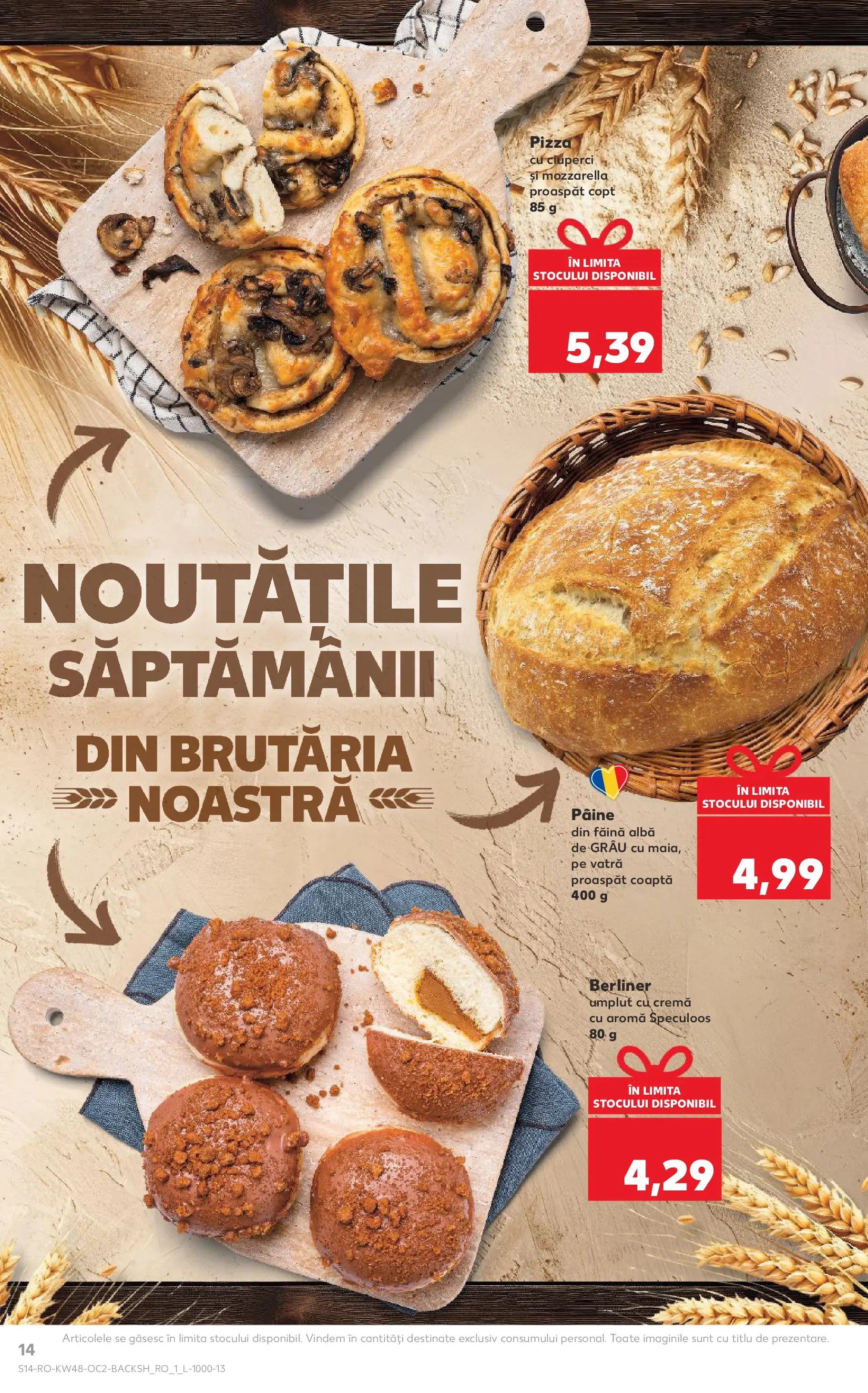 Catalog Kaufland - Domnesti 25.11.2025 - Revista si Oferta | Pagină: 14 | Produse: Ciuperci, Mozzarella, Cremă, Pizza