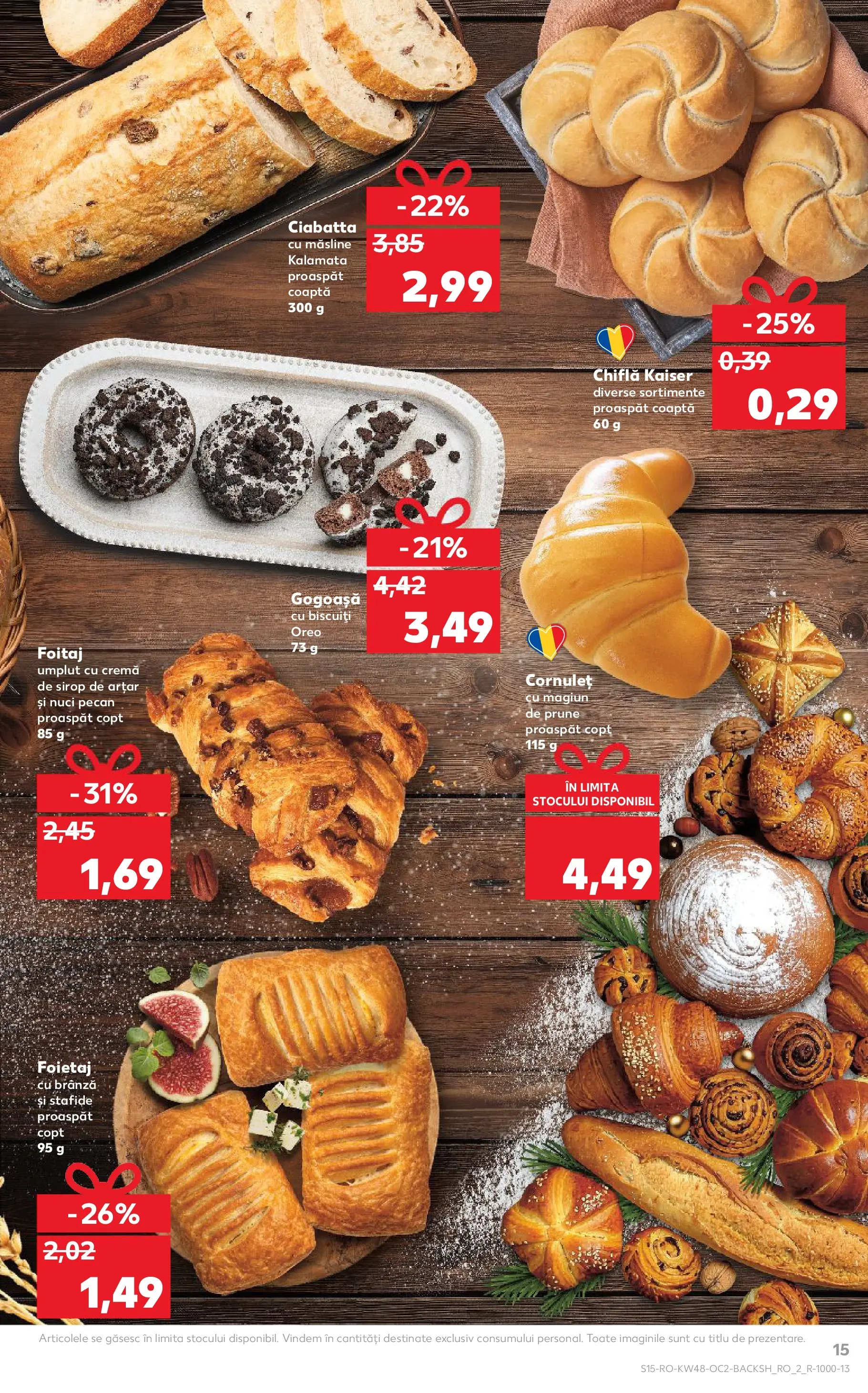 Catalog Kaufland - Domnesti 25.11.2025 - Revista si Oferta | Pagină: 15 | Produse: Divan, Chiflă, Sirop de arțar, Nuci