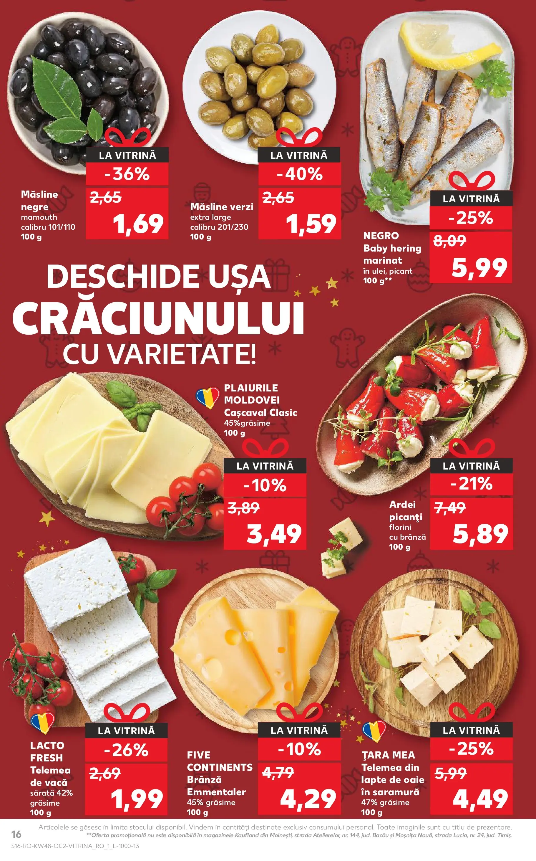Catalog Kaufland - Domnesti 25.11.2025 - Revista si Oferta | Pagină: 16 | Produse: Hijyenik ped, Vitrină, Ardei, Lapte