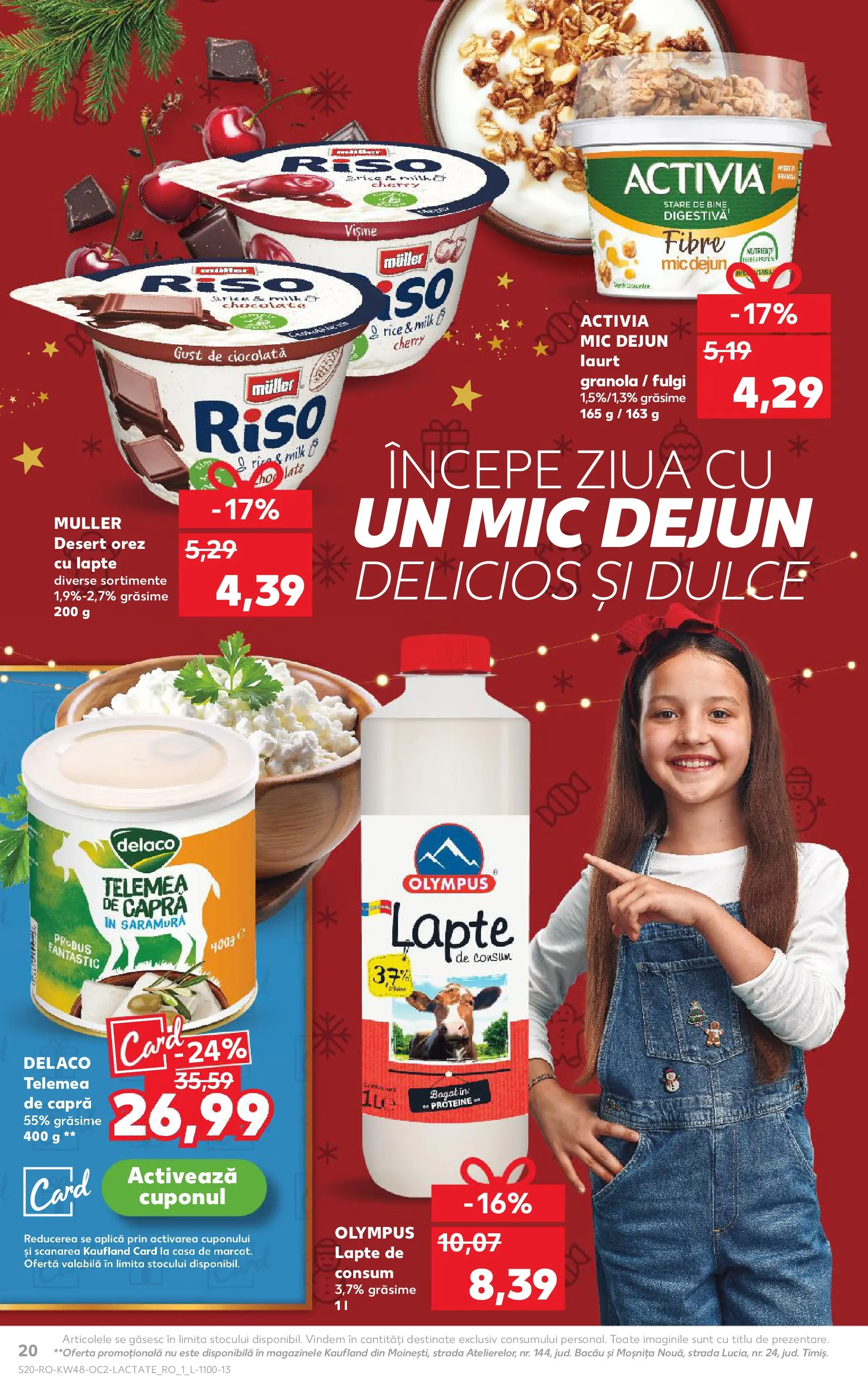 Catalog Kaufland - Zalau 25.11.2025 - Revista si Oferta | Pagină: 20 | Produse: Light Kedi Konservesi, Lapte, Ciocolată, Orez