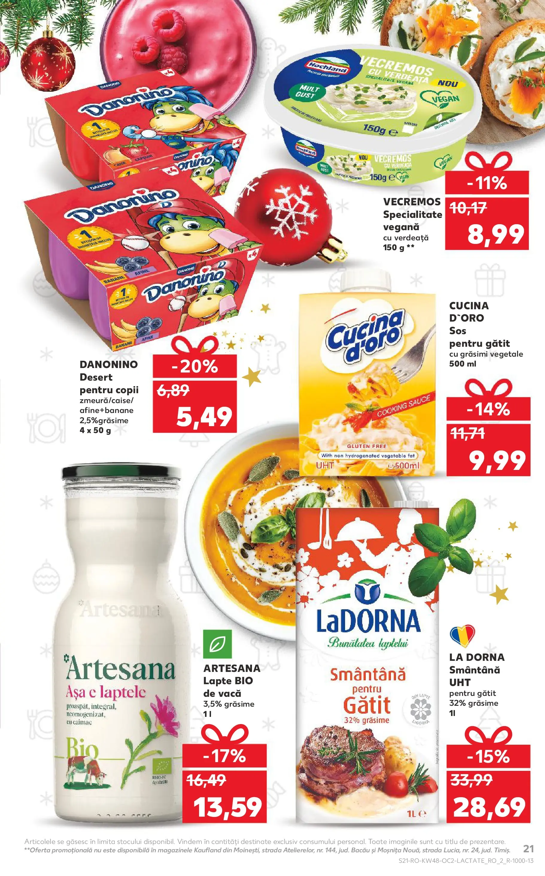 Catalog Kaufland - Domnesti 25.11.2025 - Revista si Oferta | Pagină: 21 | Produse: Şerit ödül, Afine, Lapte, Verdeață