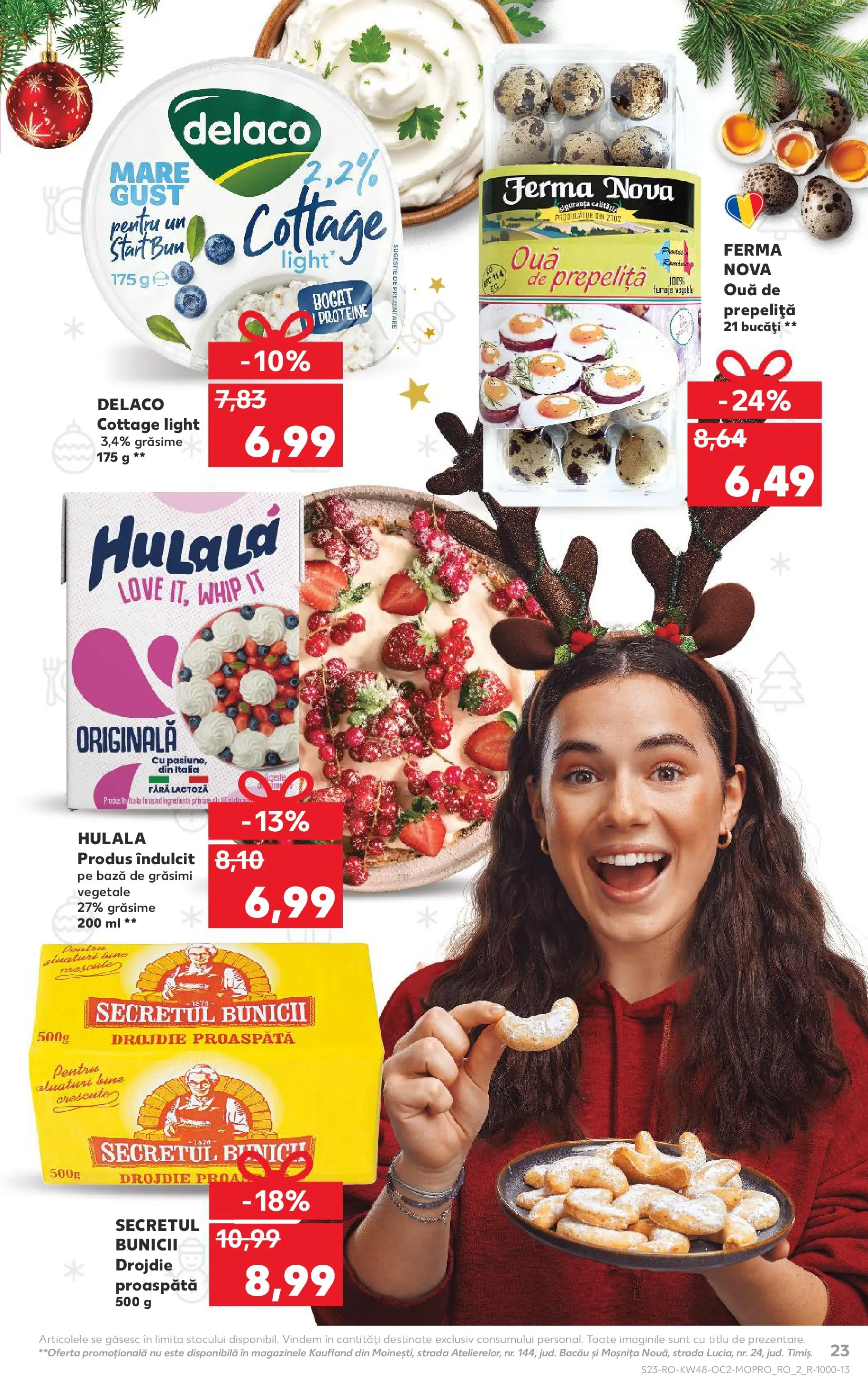 Catalog Kaufland - Domnesti 25.11.2025 - Revista si Oferta | Pagină: 23 | Produse: Light Kedi Konservesi, Masaüstü kılıfı, Ouă