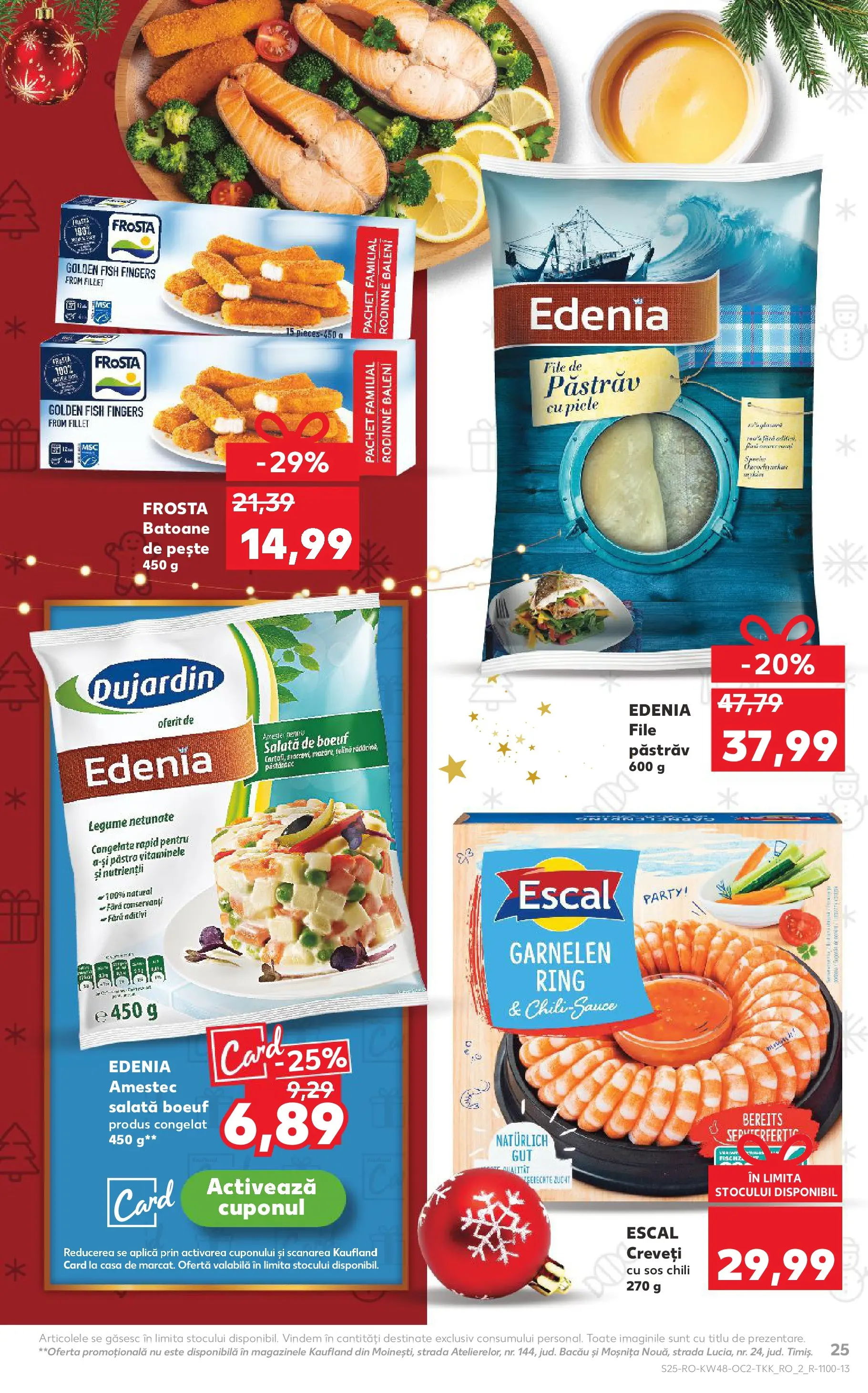 Catalog Kaufland - Zalau 25.11.2025 - Revista si Oferta | Pagină: 25 | Produse: Marker kalem, Pește, Salată, Legume