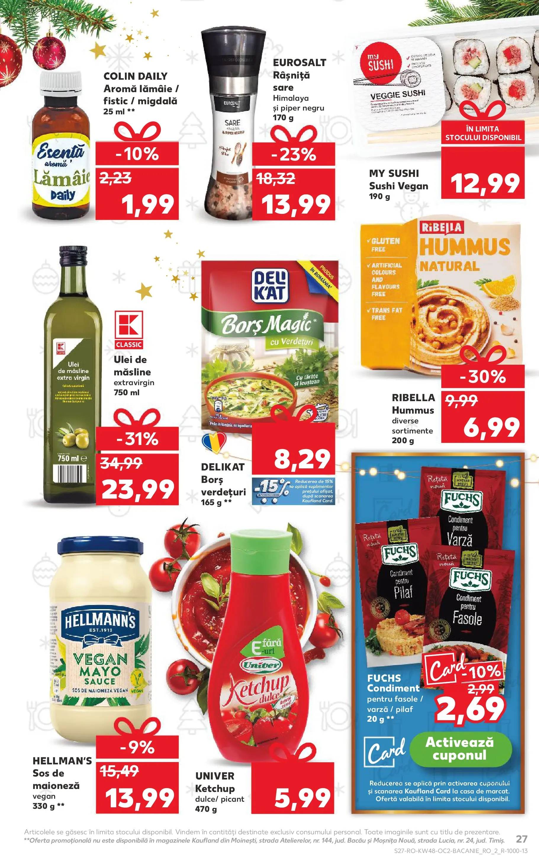 Catalog Kaufland - Domnesti 25.11.2025 - Revista si Oferta | Pagină: 27 | Produse: Ulei, Fistic, Sos, Piper