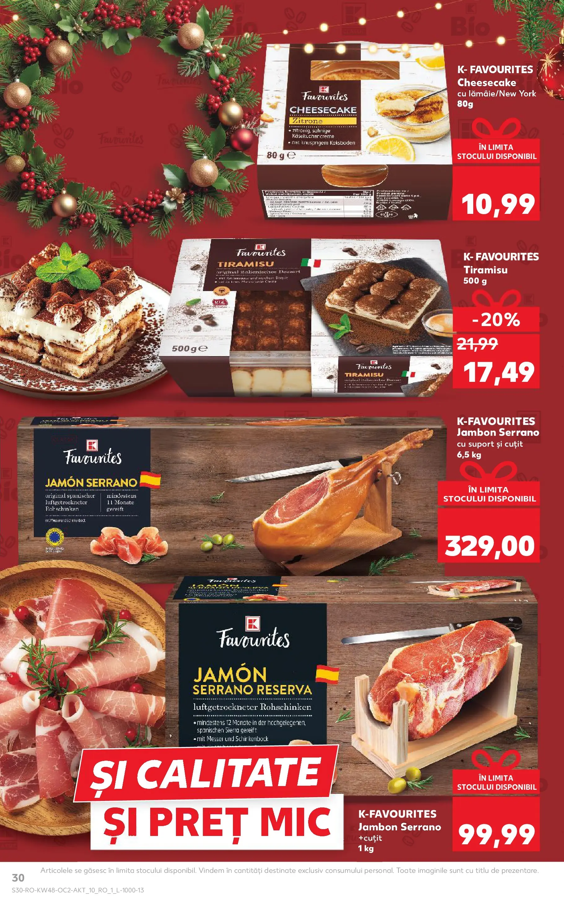 Catalog Kaufland - Domnesti 25.11.2025 - Revista si Oferta | Pagină: 30 | Produse: Cuțit, Tiramisu