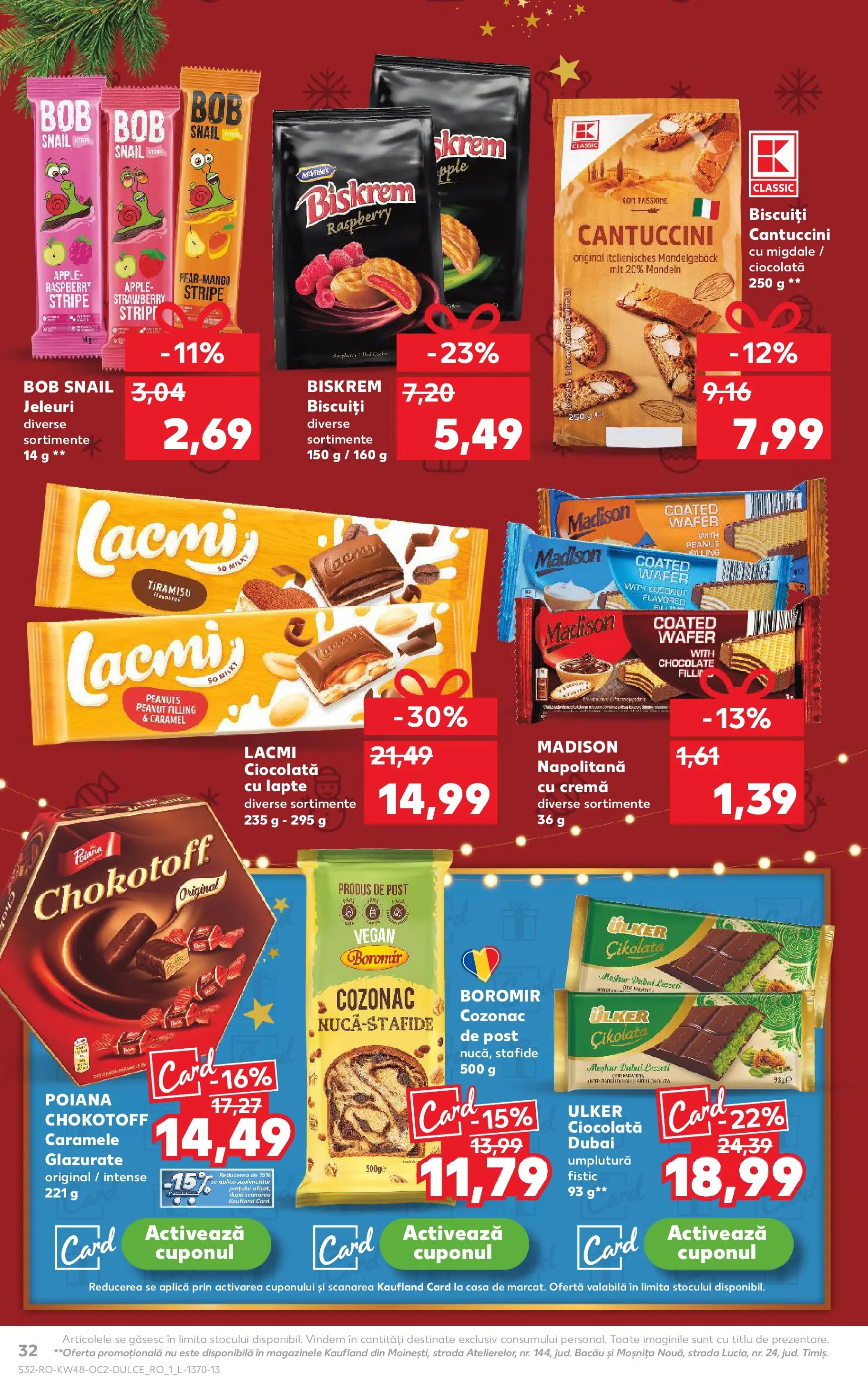 Catalog Kaufland - Comarnic 25.11.2025 - Revista si Oferta | Pagină: 32 | Produse: Cremă, Tiramisu, Stafide, Jeleuri