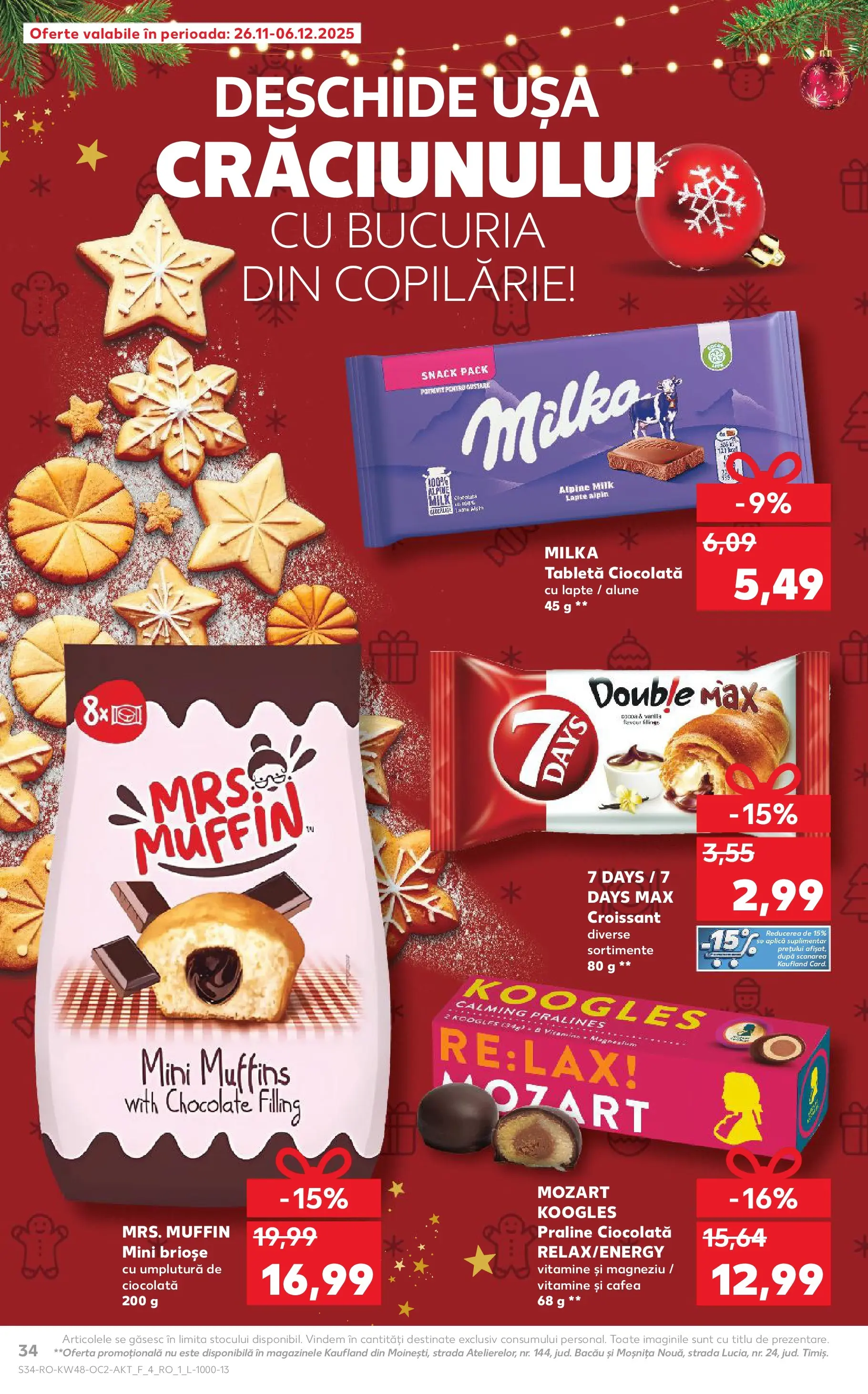 Catalog Kaufland - Domnesti 25.11.2025 - Revista si Oferta | Pagină: 34 | Produse: Alune, Praline, Lapte, Ușă