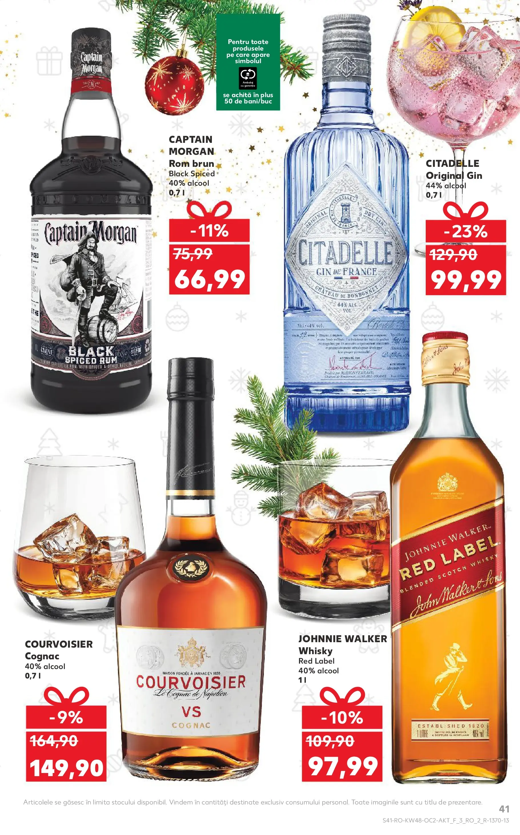Catalog Kaufland - Codlea 26.11.2025 - Revista si Oferta | Pagină: 41 | Produse: Rom, Gin