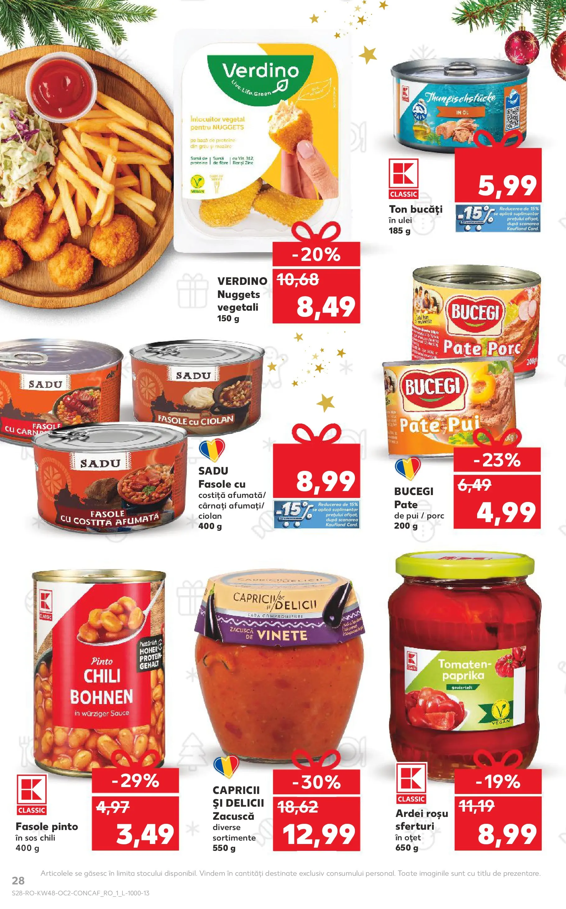 Catalog Kaufland - Domnesti 25.11.2025 - Revista si Oferta | Pagină: 28 | Produse: Pate, Oțet, Zacuscă, Cârnați