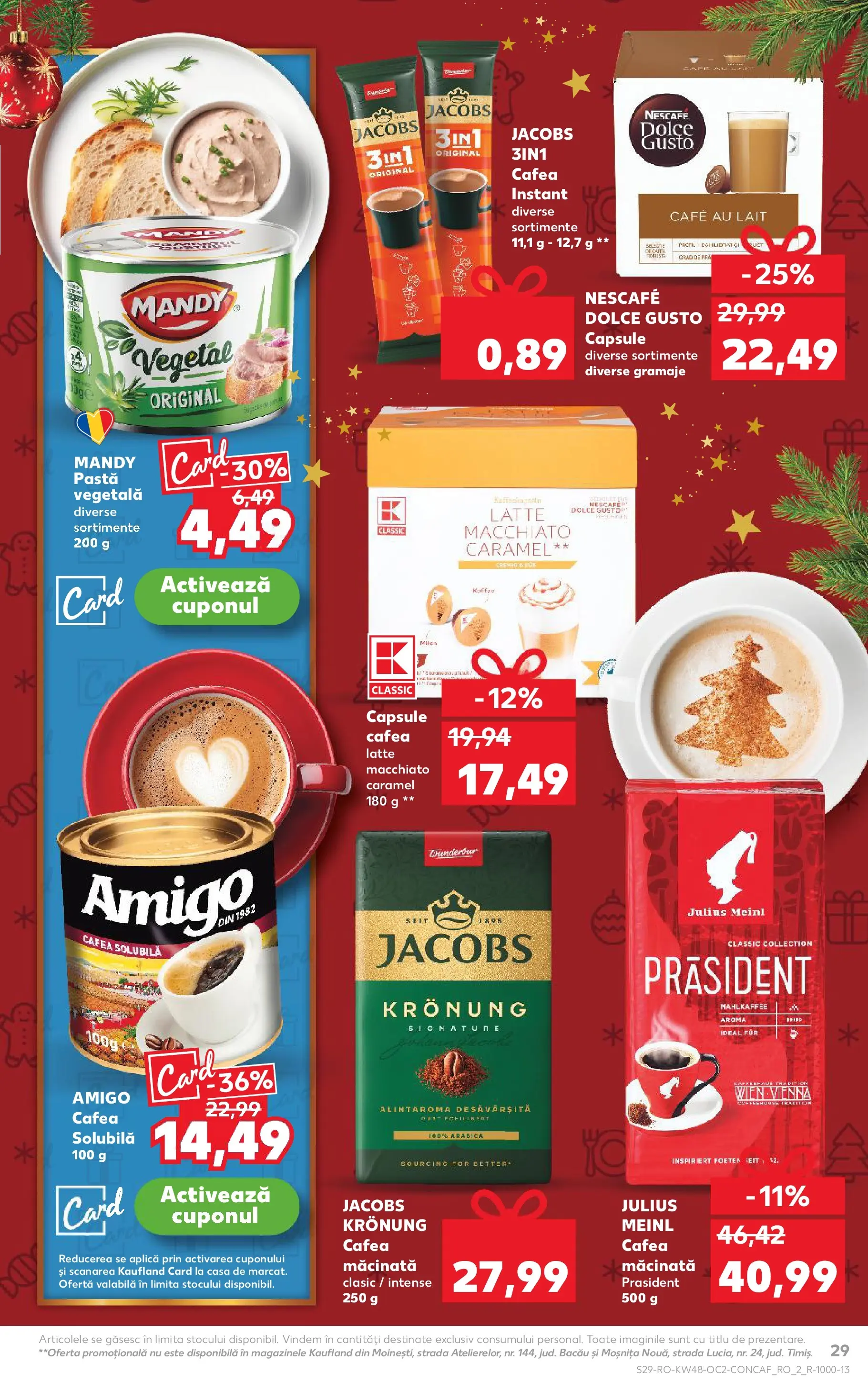 Catalog Kaufland - Domnesti 25.11.2025 - Revista si Oferta | Pagină: 29 | Produse: Pate, Köpek çiti, Cafea