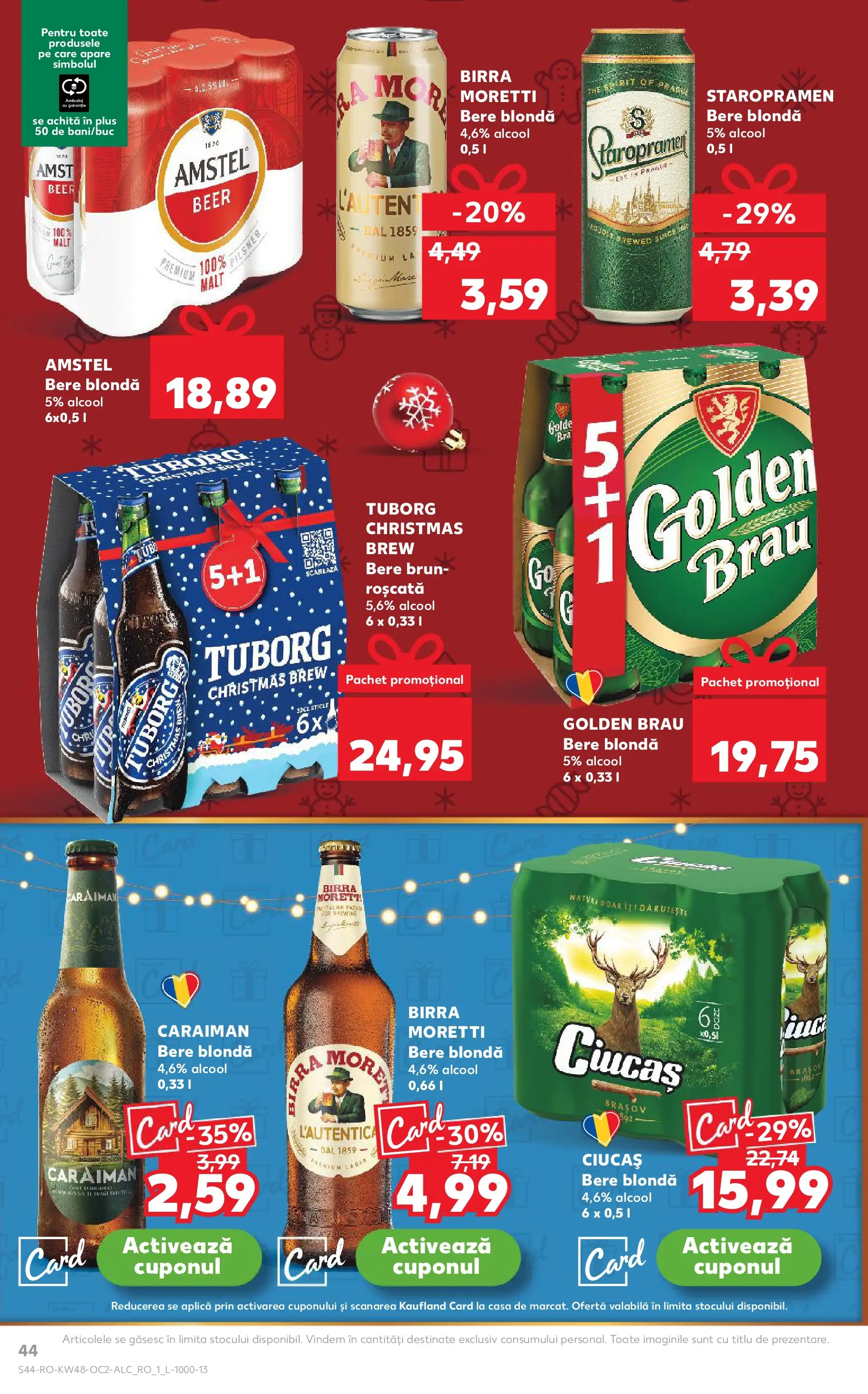 Catalog Kaufland - Domnesti 25.11.2025 - Revista si Oferta | Pagină: 44 | Produse: Atıştırmalık, Bere