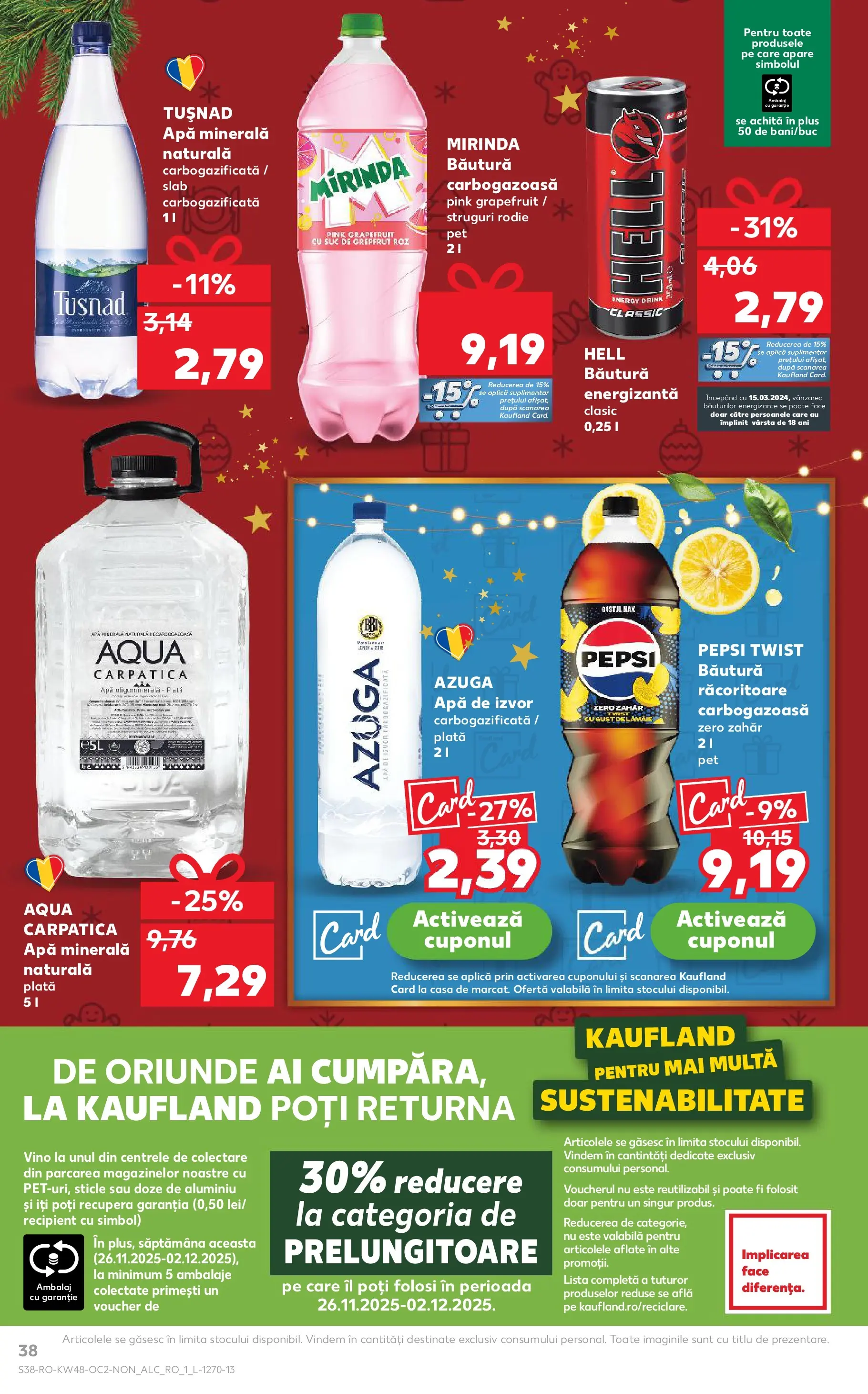Catalog Kaufland - Zalau 25.11.2025 - Revista si Oferta | Pagină: 38 | Produse: Struguri, Yazı tahtası kalemi, Suc, Zahăr