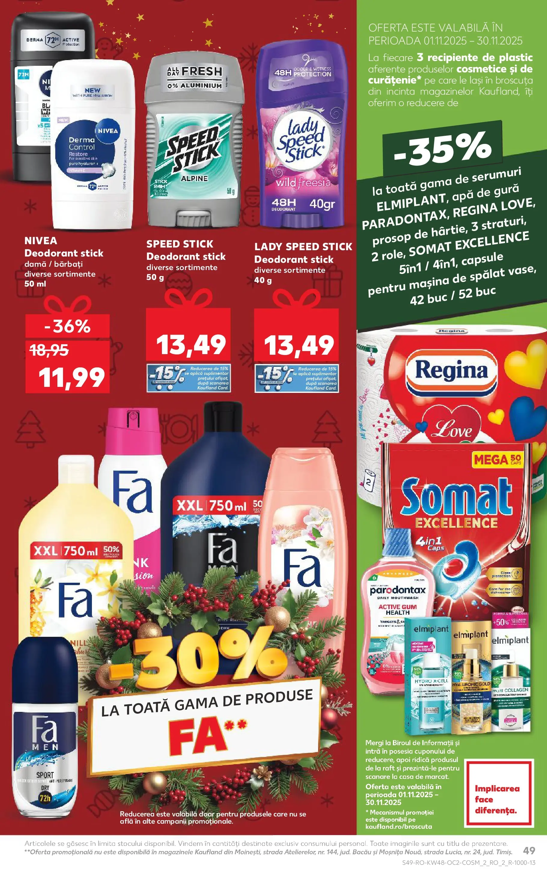 Catalog Kaufland - Domnesti 25.11.2025 - Revista si Oferta | Pagină: 49 | Produse: Serum, Mașină De Spălat, Recipiente, Apă