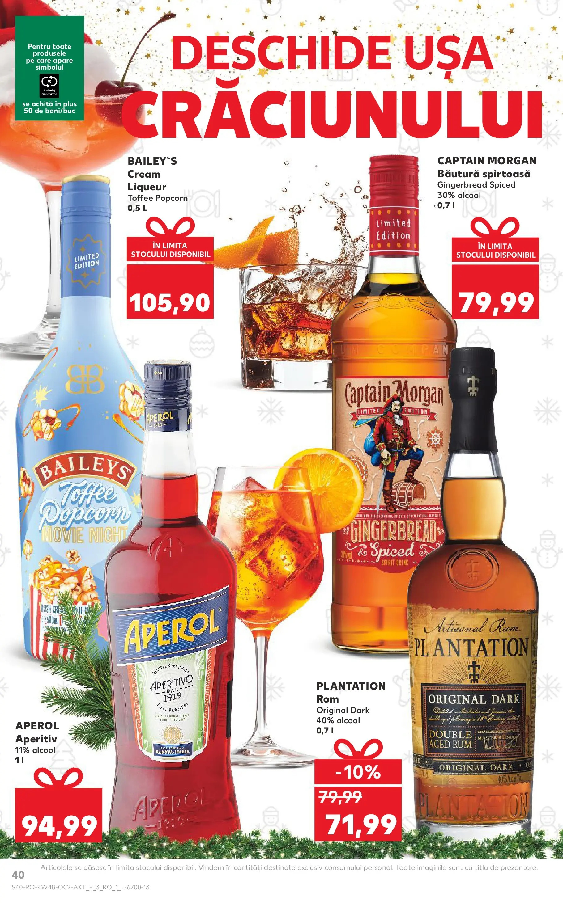 Catalog Kaufland - Comarnic 25.11.2025 - Revista si Oferta | Pagină: 40 | Produse: Rom, Ușă, Aperol