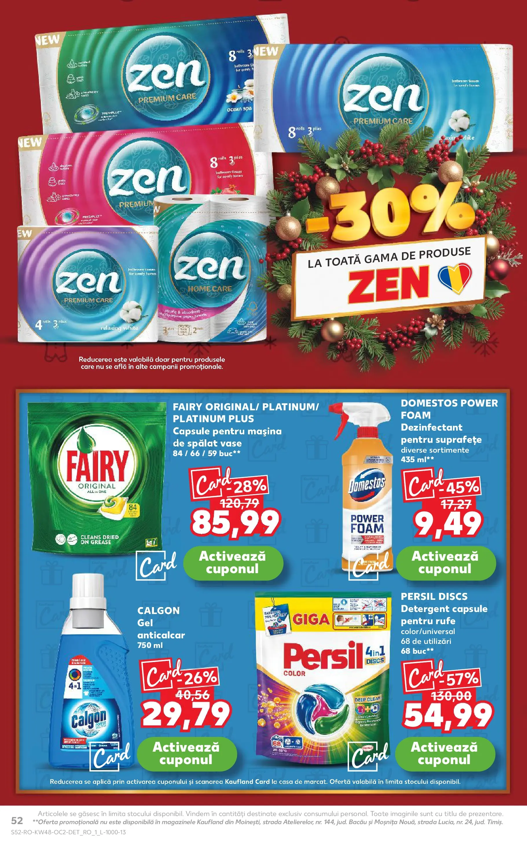 Catalog Kaufland - Domnesti 25.11.2025 - Revista si Oferta | Pagină: 52 | Produse: Mașină De Spălat, Mașină De Spălat Vase, Detergent, Capsule pentru mașina de spălat