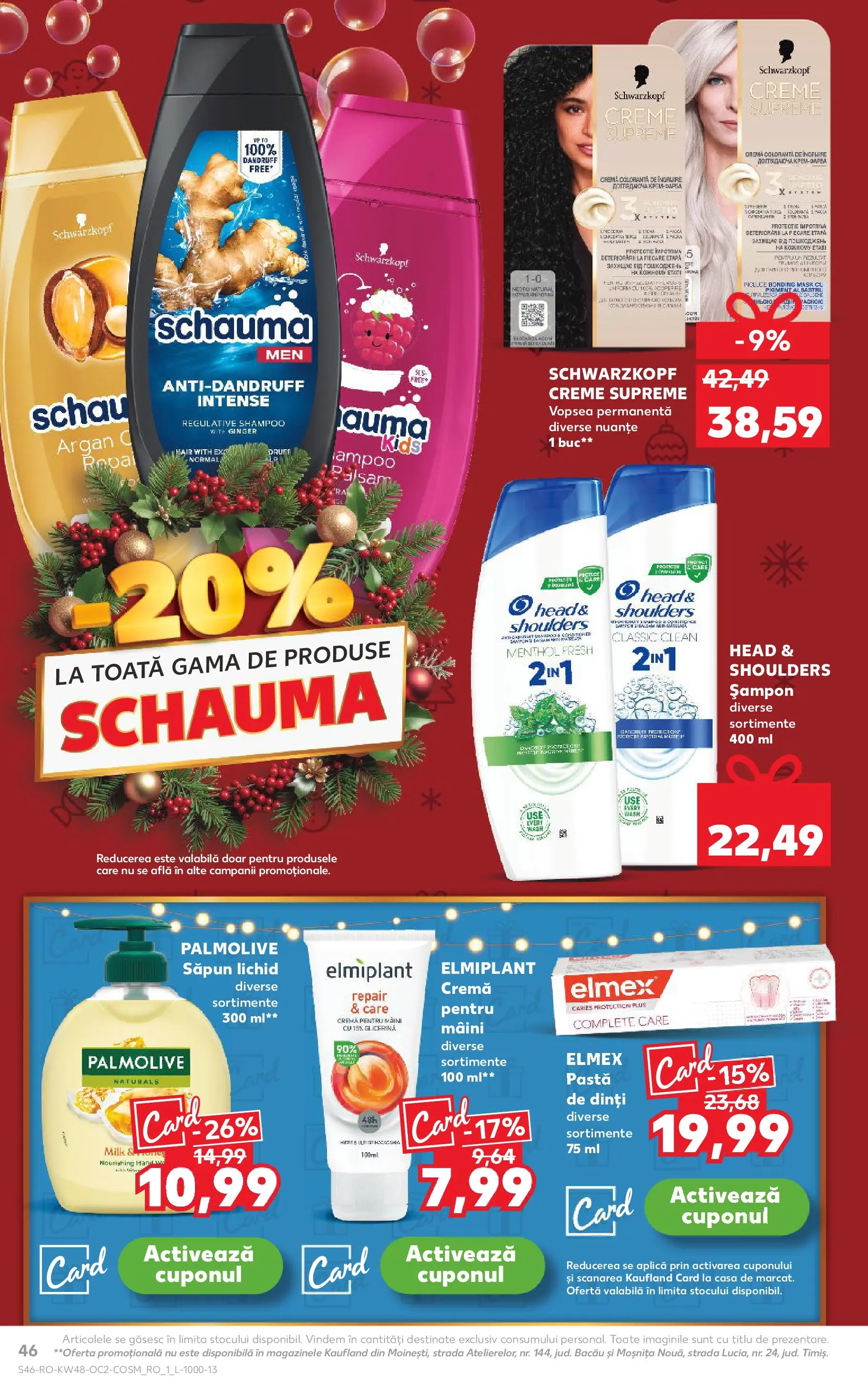 Catalog Kaufland - Domnesti 25.11.2025 - Revista si Oferta | Pagină: 46 | Produse: Vopsea, Săpun, Pastă de dinți, Săpun lichid