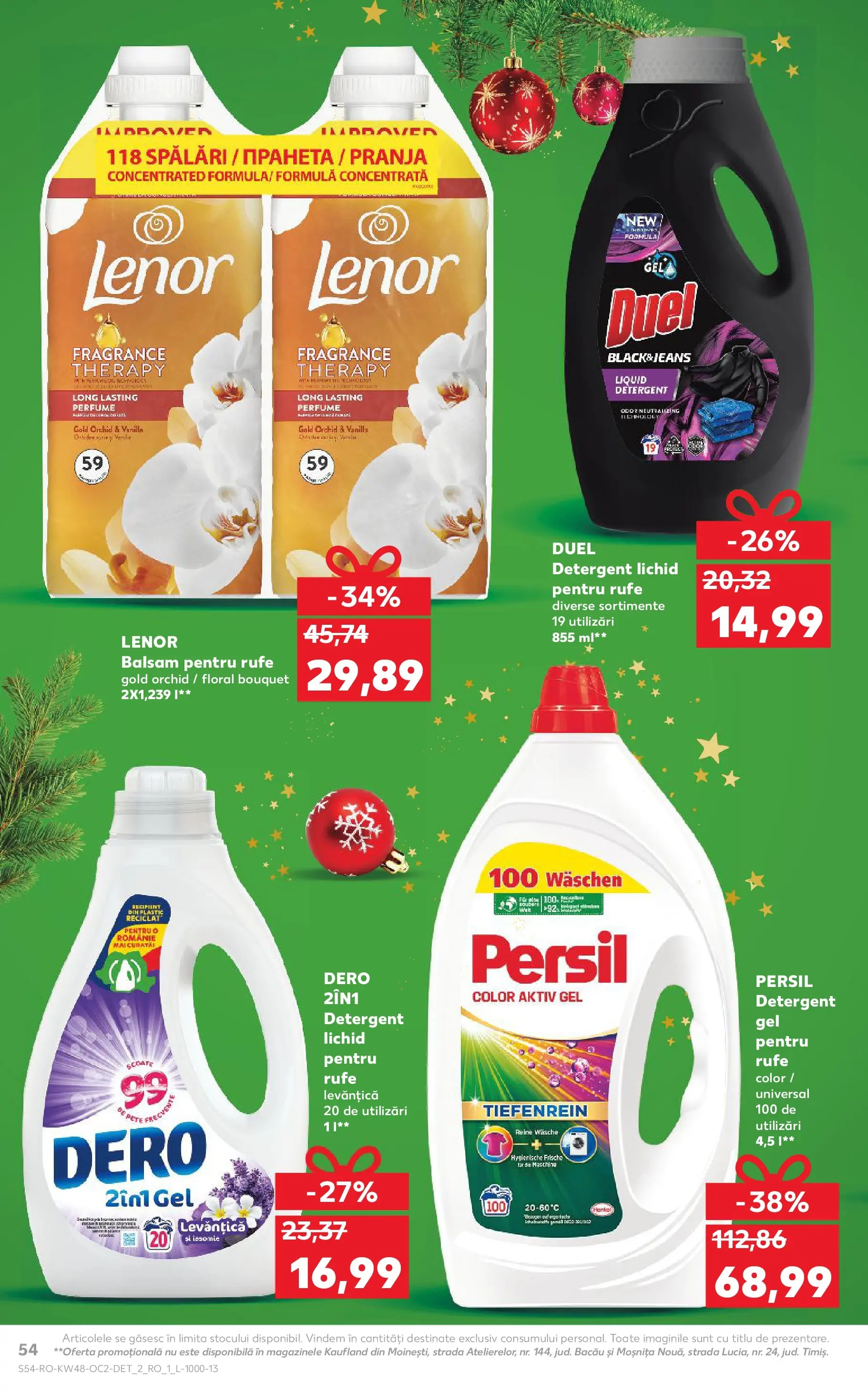 Catalog Kaufland - Domnesti 25.11.2025 - Revista si Oferta | Pagină: 54 | Produse: Balsam, Yorgan, Detergent