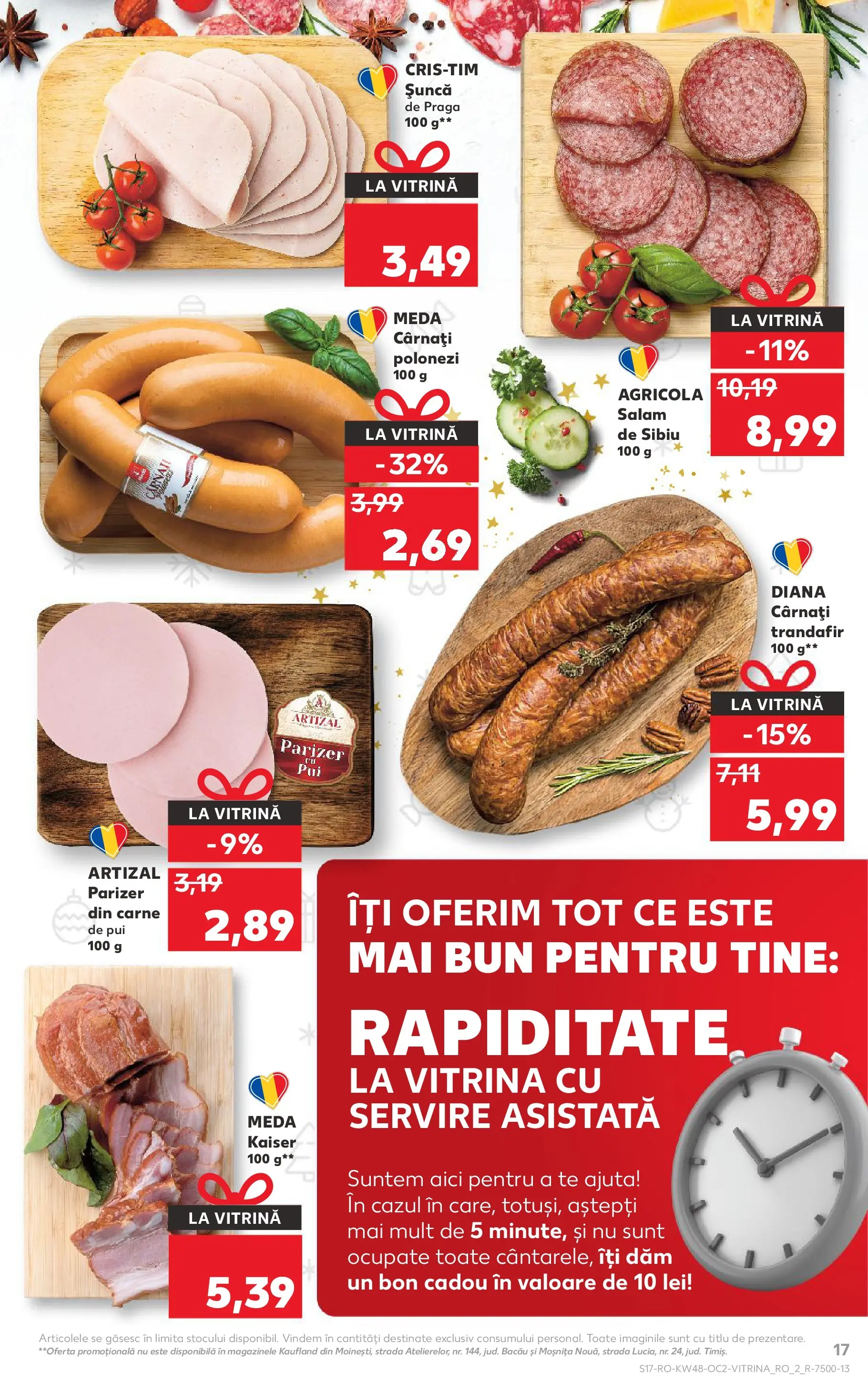 Catalog Kaufland - Viseu de Sus 26.11.2025 - Revista si Oferta | Pagină: 17 | Produse: Trandafir, Carne De Pui, Parizer, Cârnați