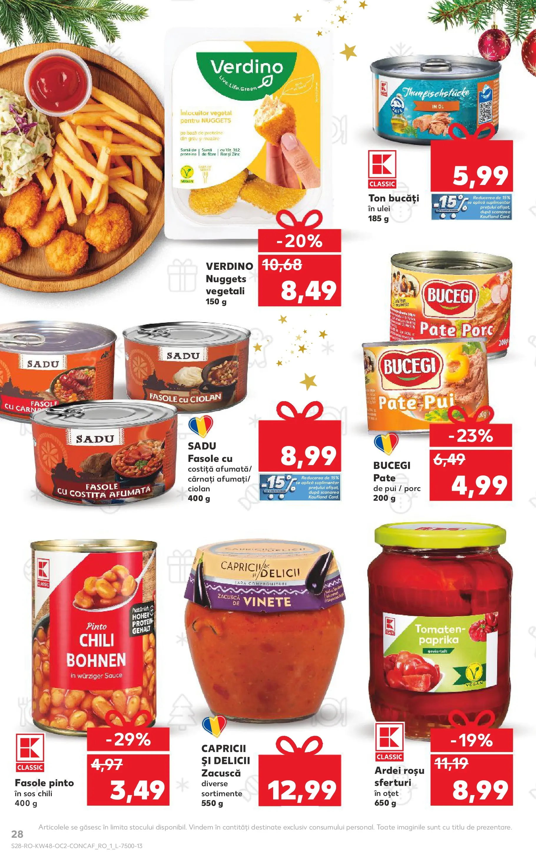 Catalog Kaufland - Viseu de Sus 26.11.2025 - Revista si Oferta | Pagină: 28 | Produse: Ardei, Oțet, Zacuscă, Sos