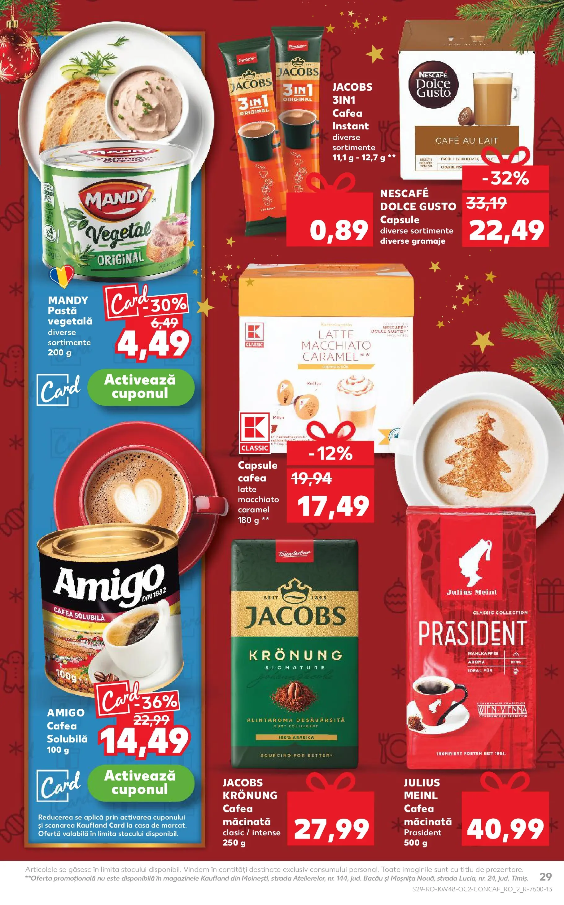 Catalog Kaufland - Viseu de Sus 26.11.2025 - Revista si Oferta | Pagină: 29 | Produse: Köpek çiti, Cafea