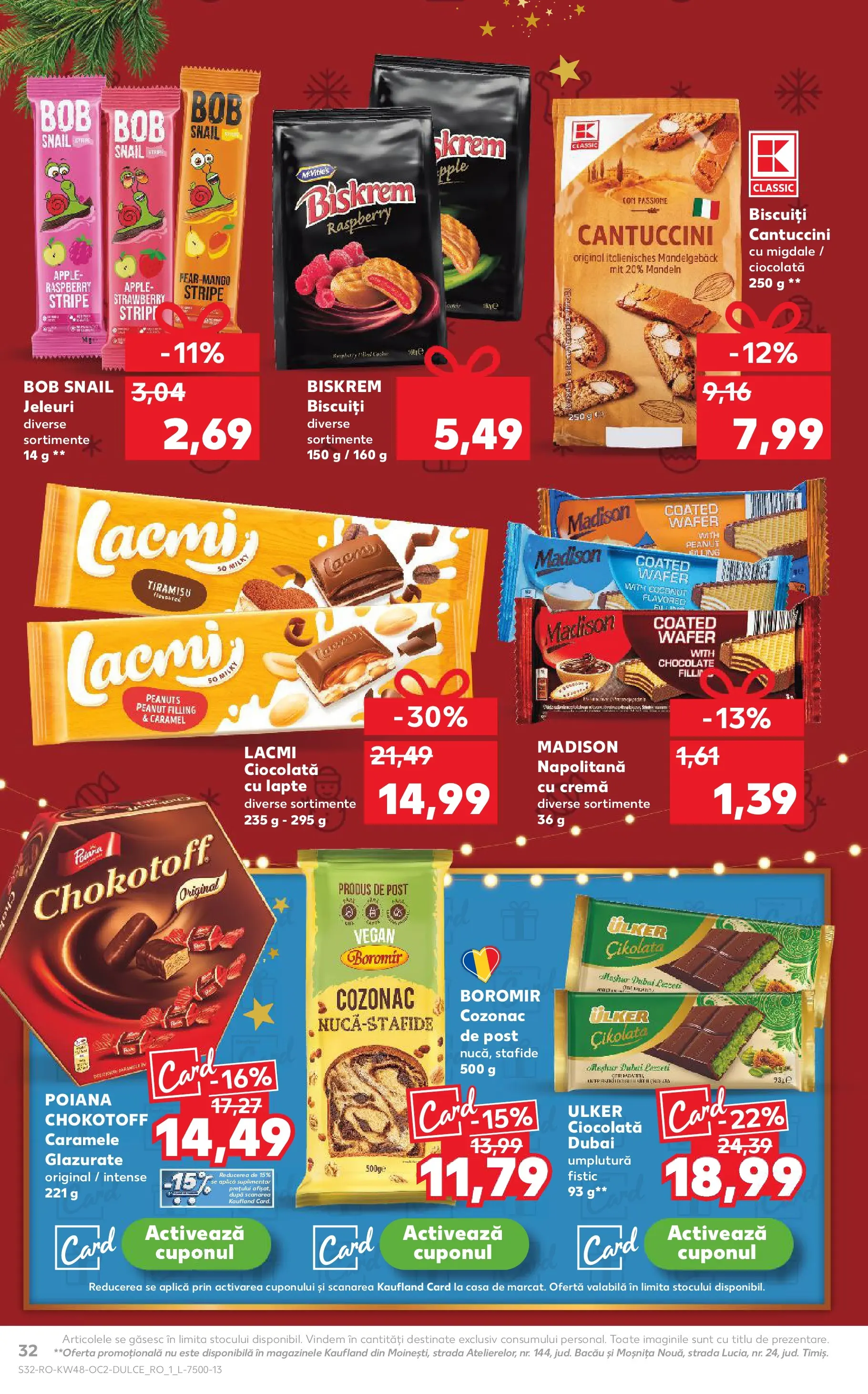Catalog Kaufland - Viseu de Sus 26.11.2025 - Revista si Oferta | Pagină: 32 | Produse: Lapte, Cremă, Tiramisu, Caramele